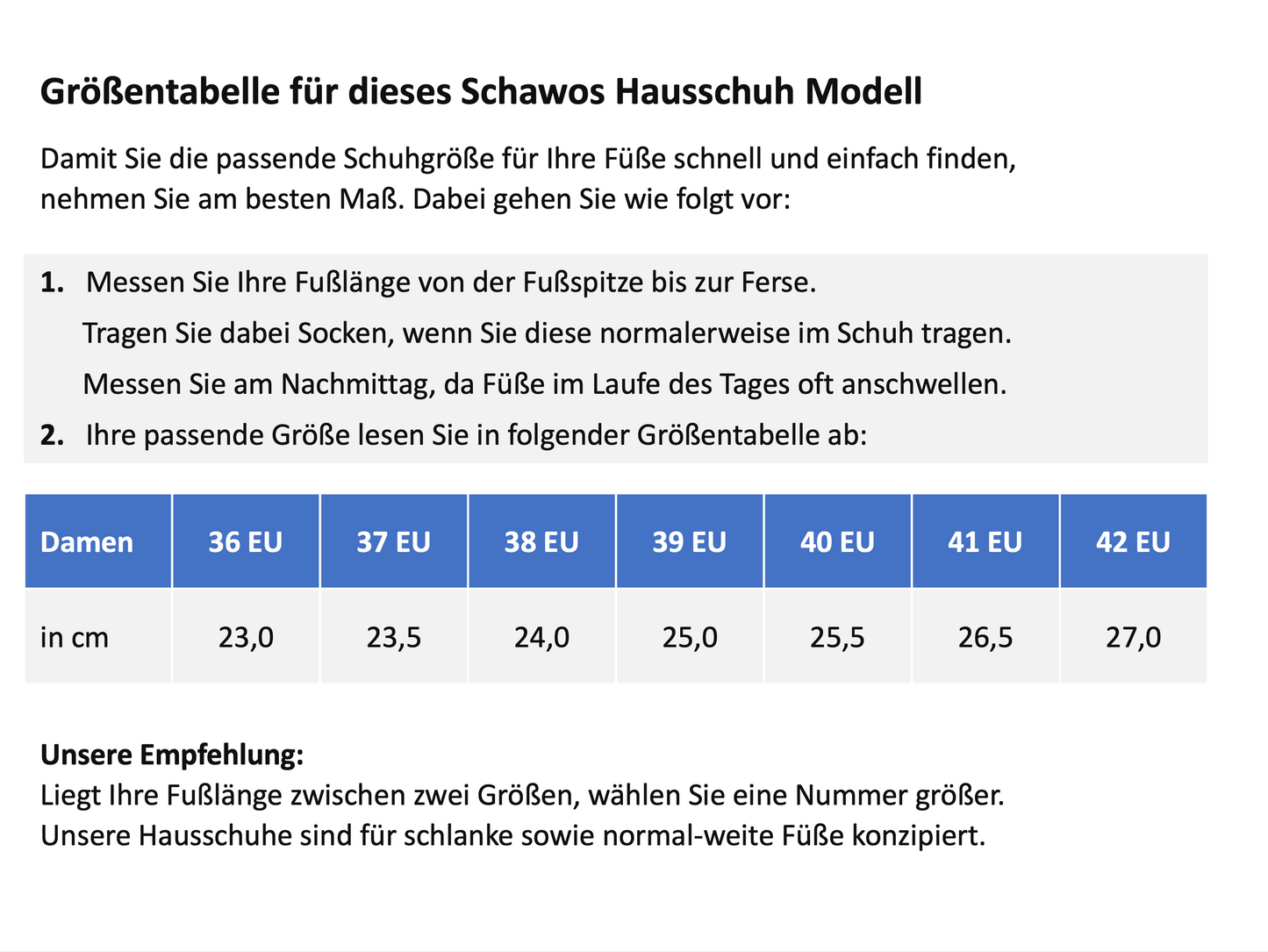 Schawos Damen Filz Hausschuh Johanna, warm gefüttert