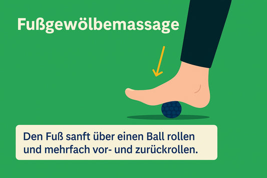 Fußgesundheit für Senioren Übung Fußgewölbemassage