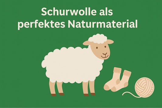 Schurwolle ideales Naturmaterial auch für warme Hausschuhe