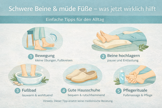 Schwere Beine &amp; müde Füße – was jetzt wirklich hilft