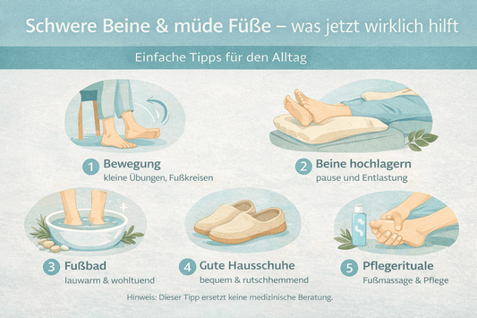 Müde Füße? So fühlen sich Beine wieder leicht an - schawos-shop.de