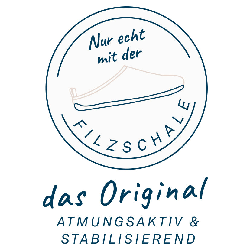 Schawos Filz-Hausschuhe sind mit einer Filzschale ausgestattet. Diese stabilisiert den Schuh und sorgt für Langlebigkeit.