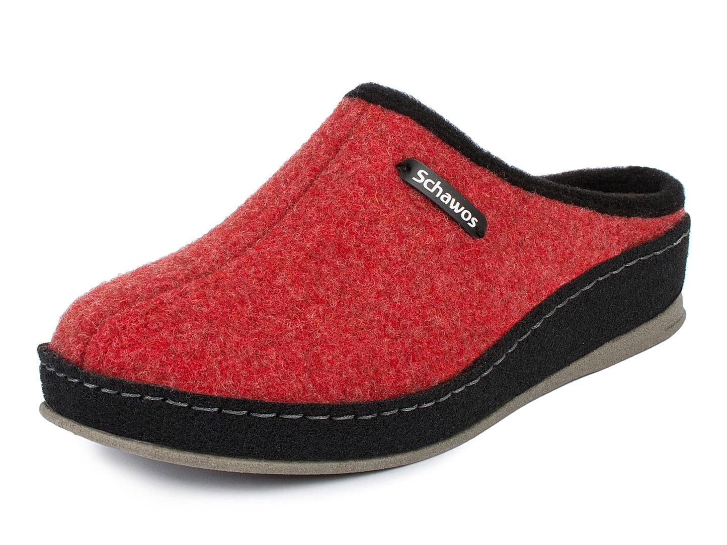 Schawos Damen Filz Hausschuh 2 - farbig, ungefüttert - schawos - shop.de