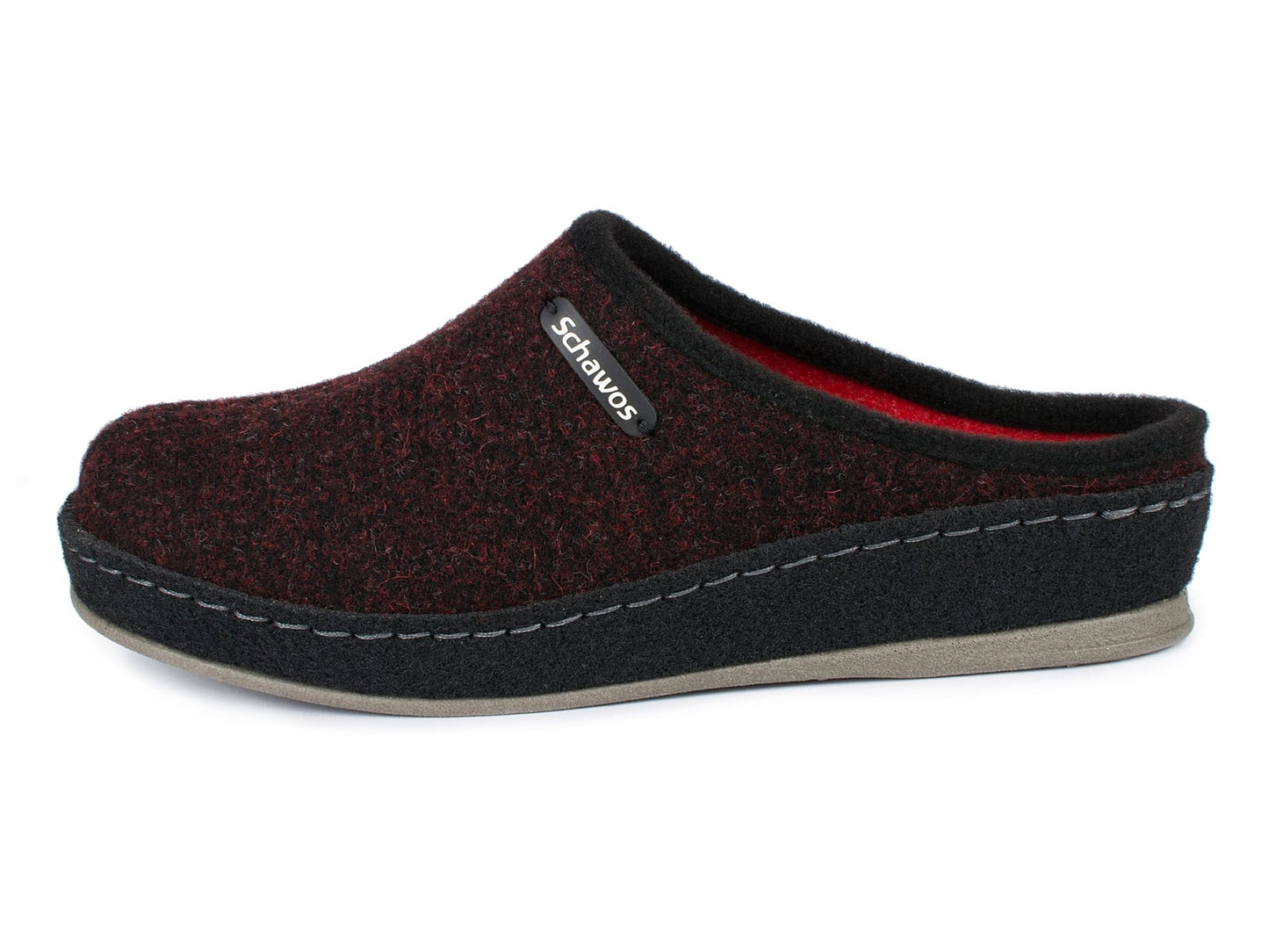 Schawos Damen Filz Hausschuh 2 - farbig, ungefüttert - schawos - shop.de