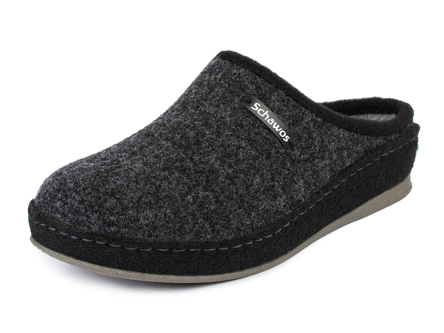 Schawos Damen Filz Hausschuh 2 - farbig, ungefüttert - schawos - shop.de