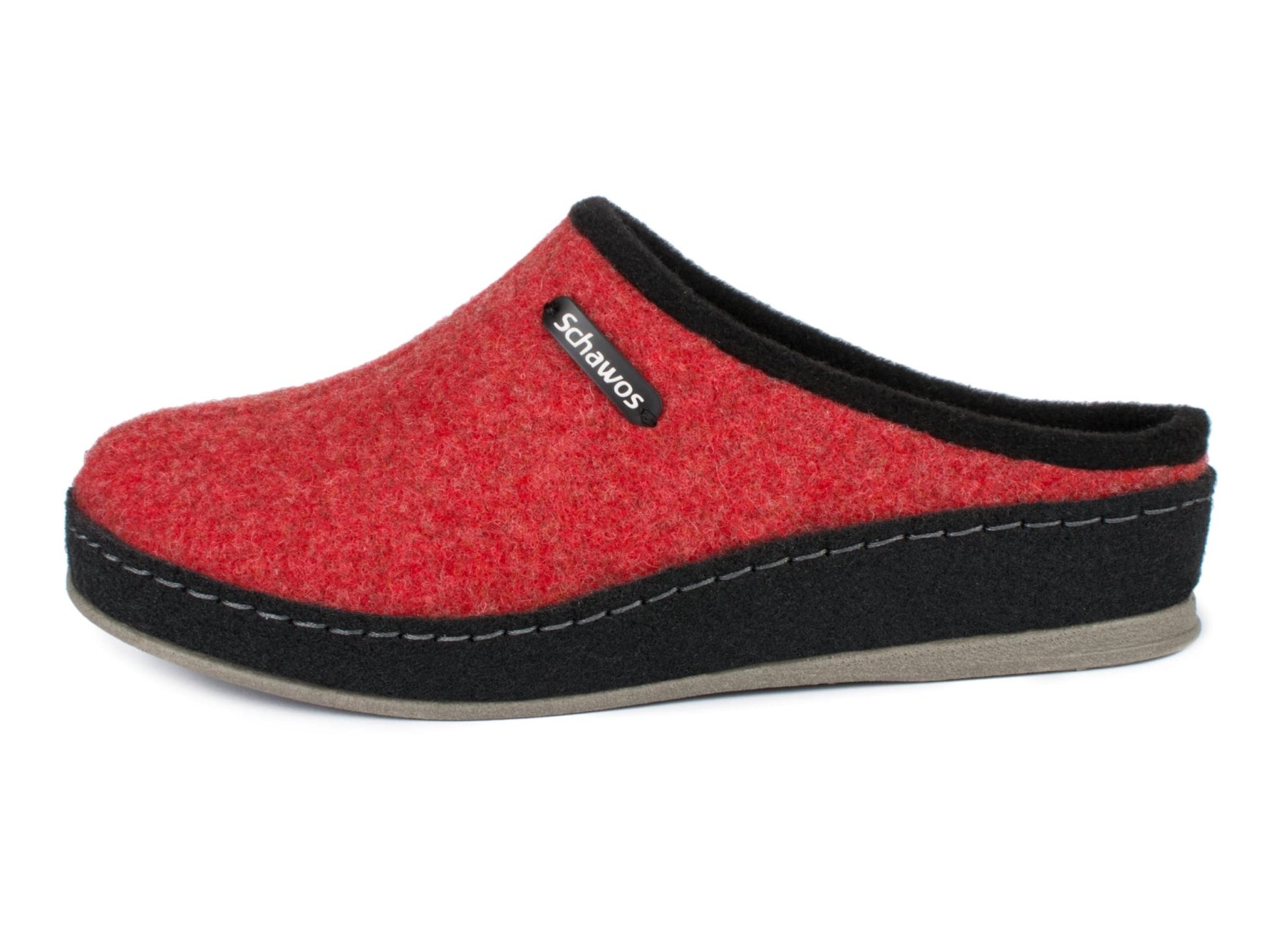 Schawos Damen Filz Hausschuh 2 - farbig, ungefüttert - schawos - shop.de