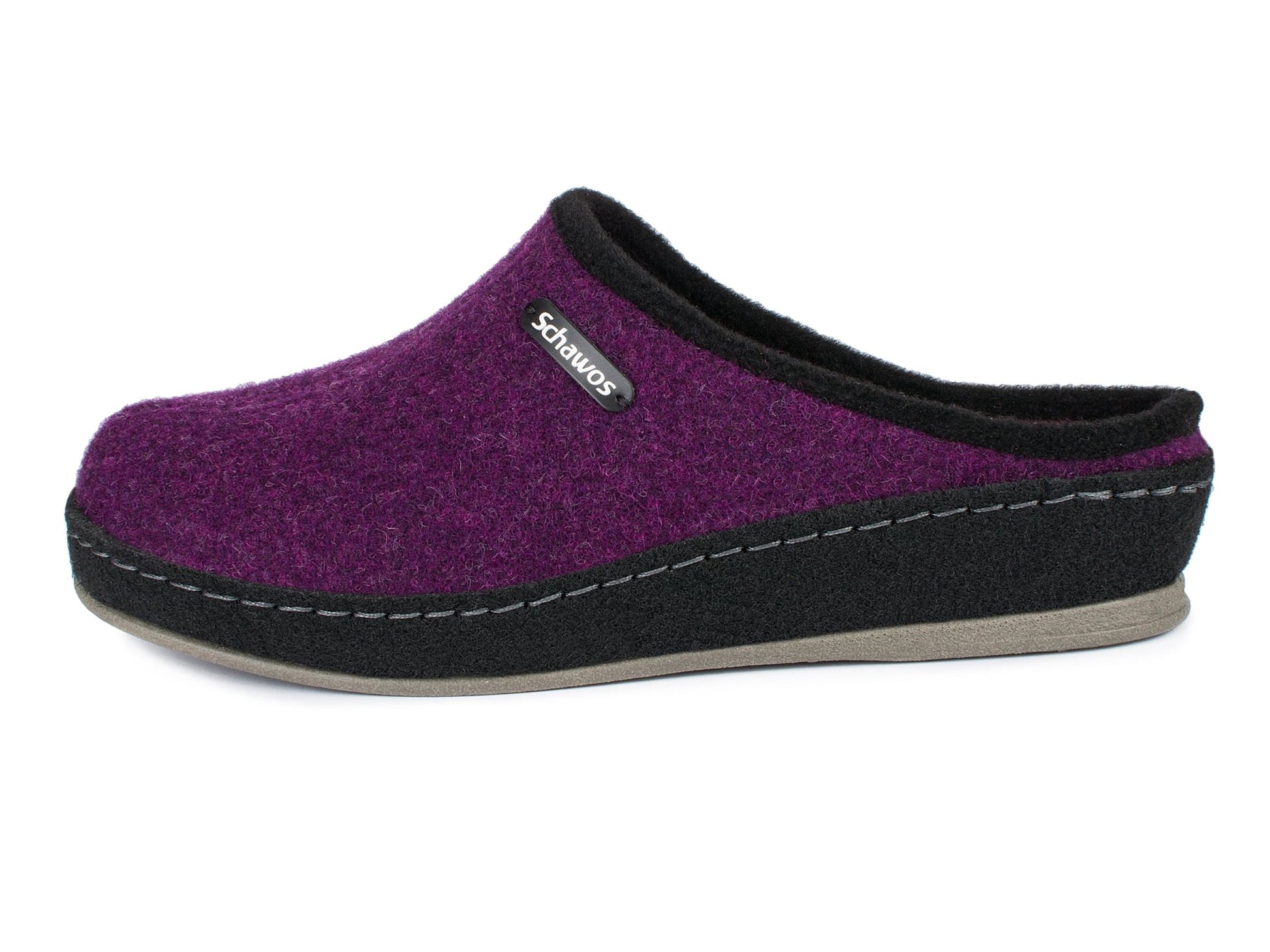 Schawos Damen Filz Hausschuh 2 - farbig, ungefüttert - schawos - shop.de