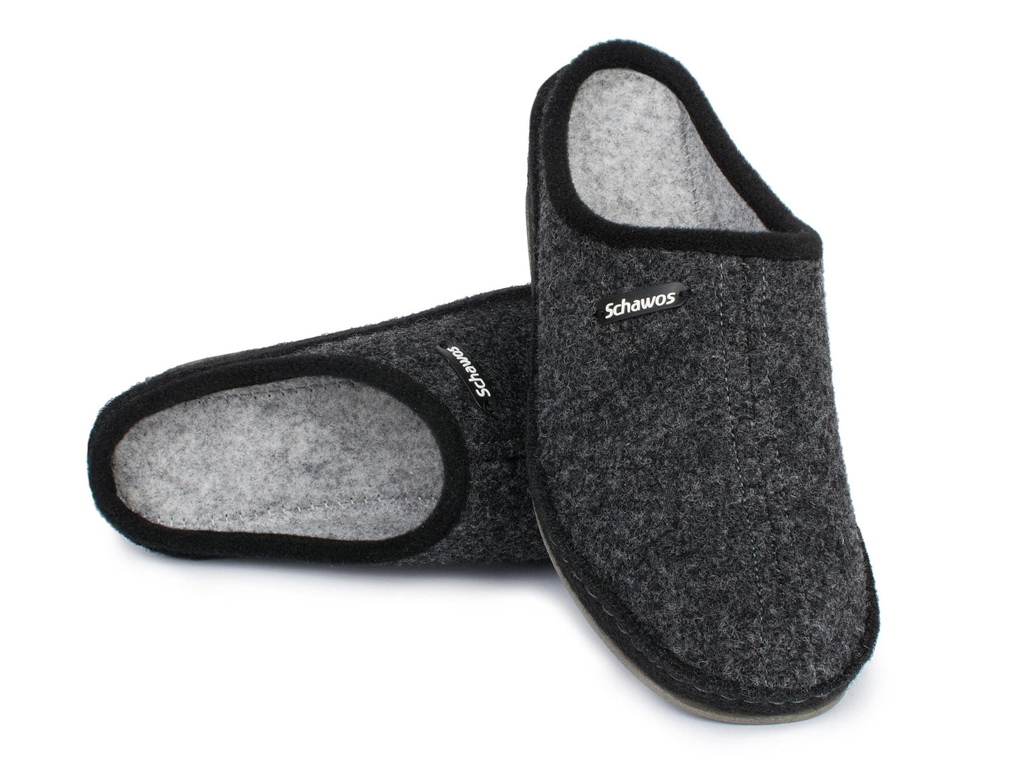 Schawos Damen Filz Hausschuh 2 - farbig, ungefüttert - schawos - shop.de