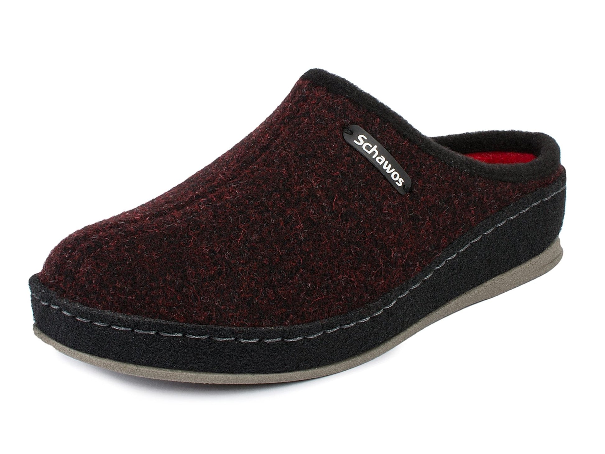 Schawos Damen Filz Hausschuh 2 - farbig, ungefüttert - schawos - shop.de