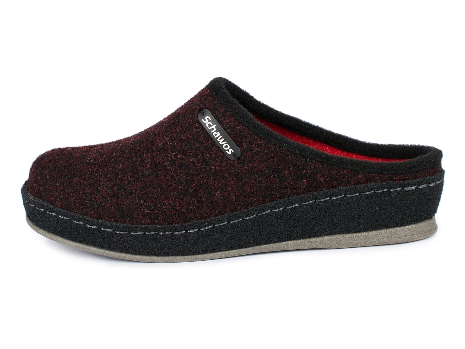 Schawos Damen Filz Hausschuh 2 - farbig, ungefüttert - schawos - shop.de