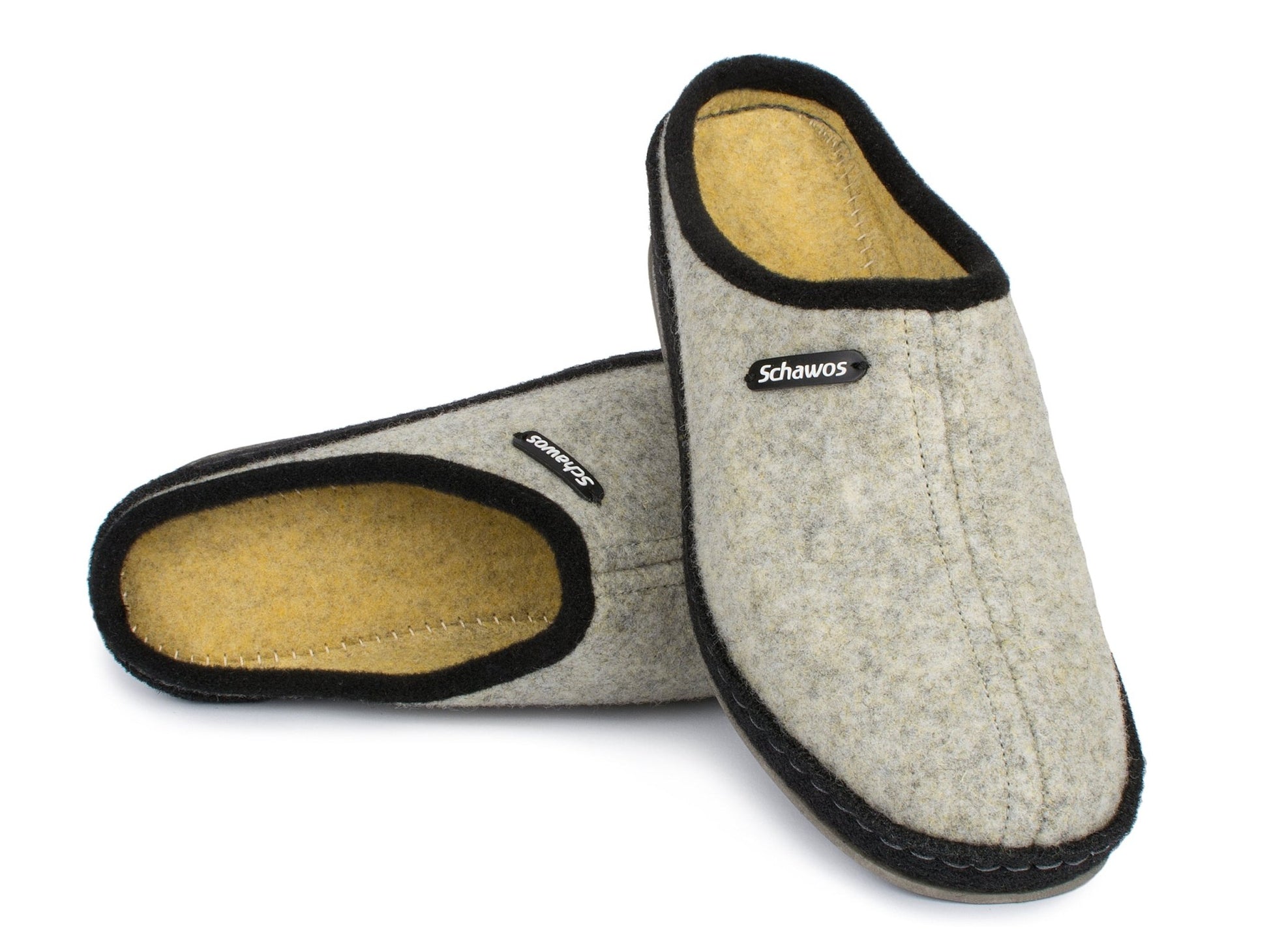 Schawos Damen Filz Hausschuh 2 - farbig, ungefüttert - schawos - shop.de