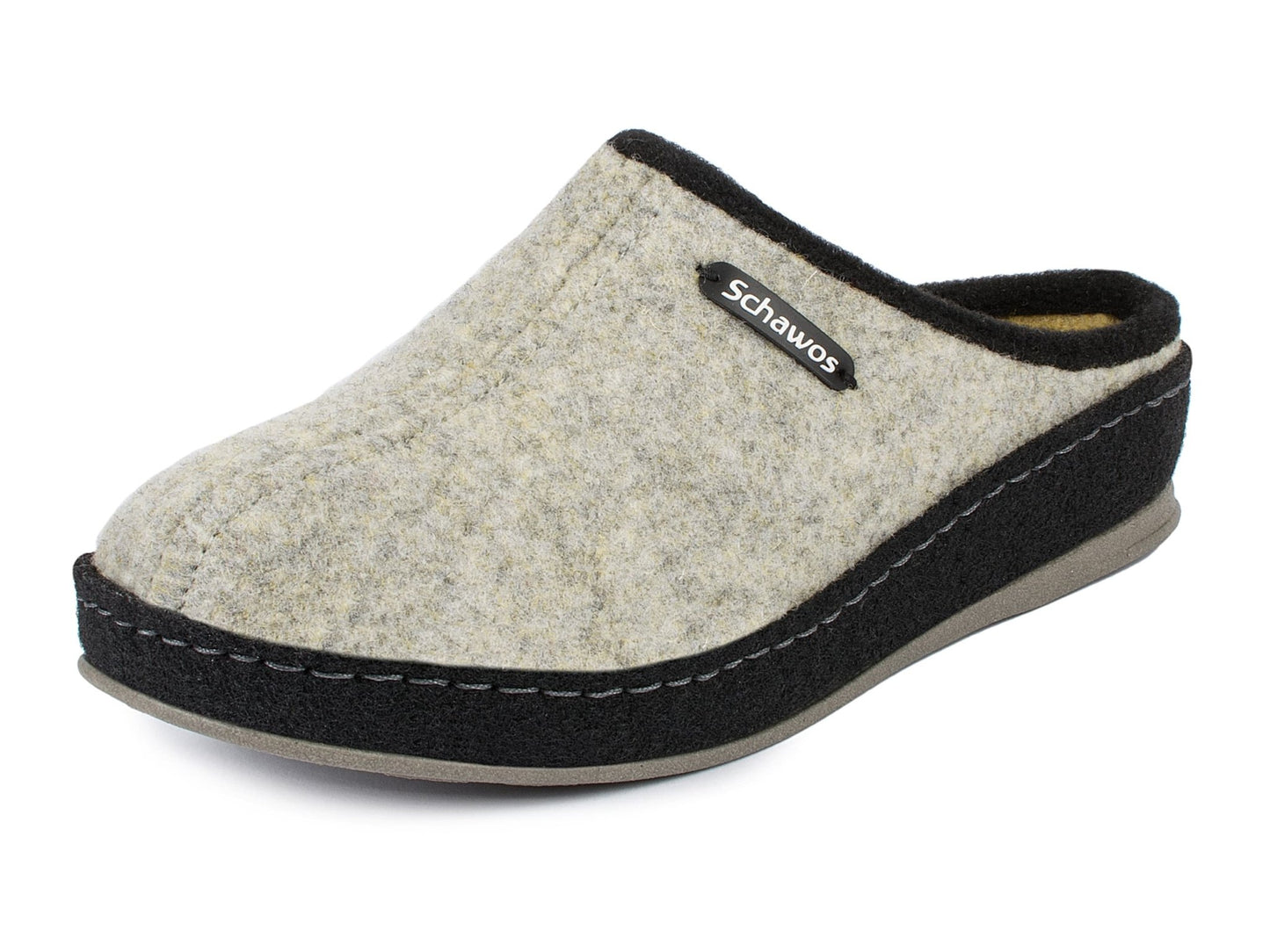 Schawos Damen Filz Hausschuh 2 - farbig, ungefüttert - schawos - shop.de