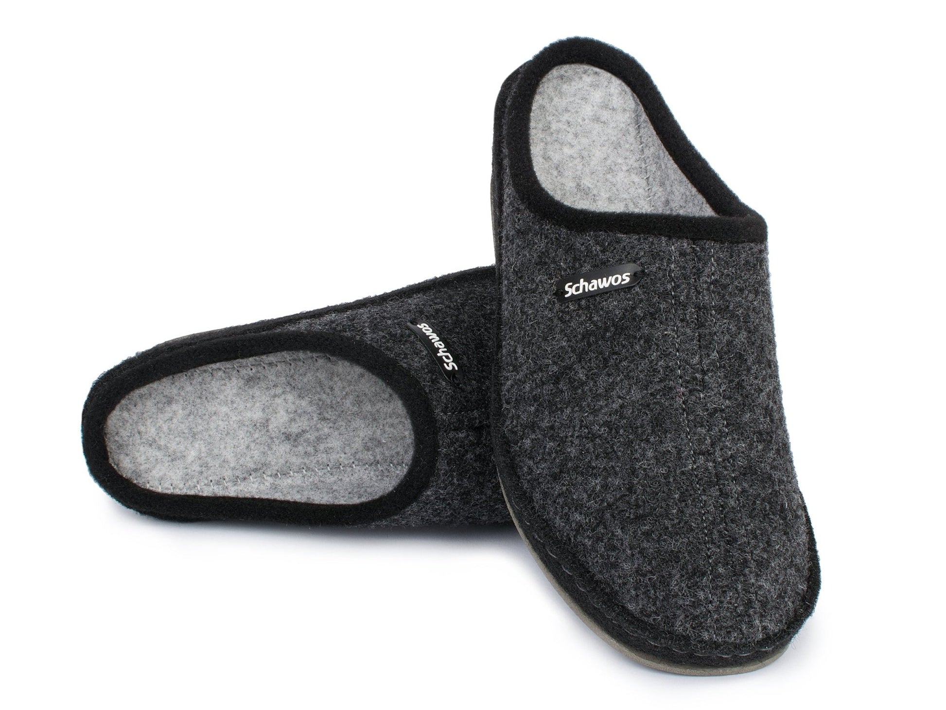 Schawos Damen Filz Hausschuh 2 - farbig, ungefüttert - schawos - shop.de