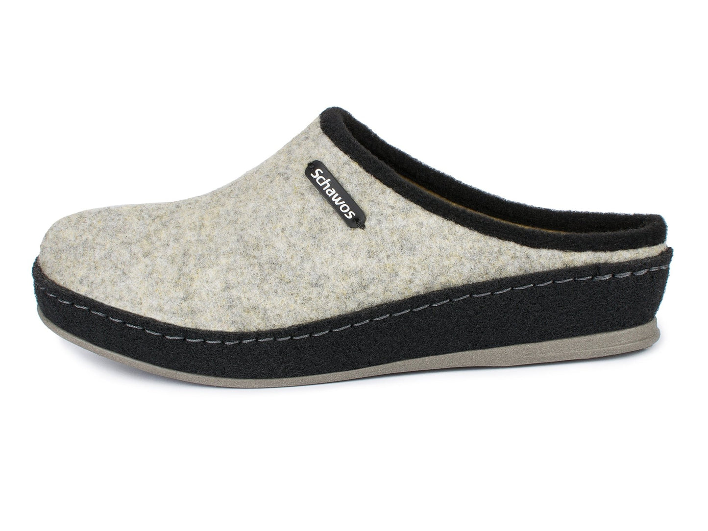 Schawos Damen Filz Hausschuh 2 - farbig, ungefüttert - schawos - shop.de