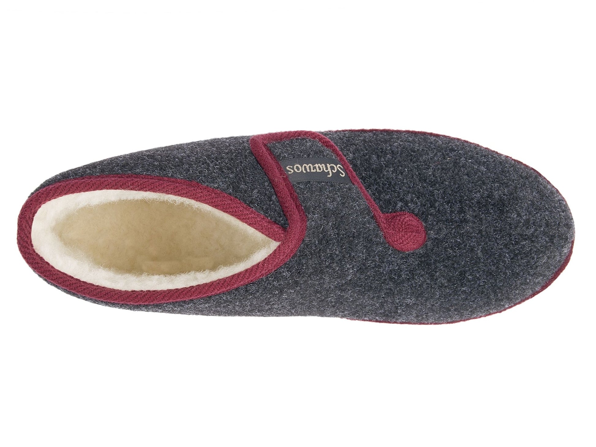 Schawos Damen Filz Hausschuh 2060, warm gefüttert - schawos - shop.de