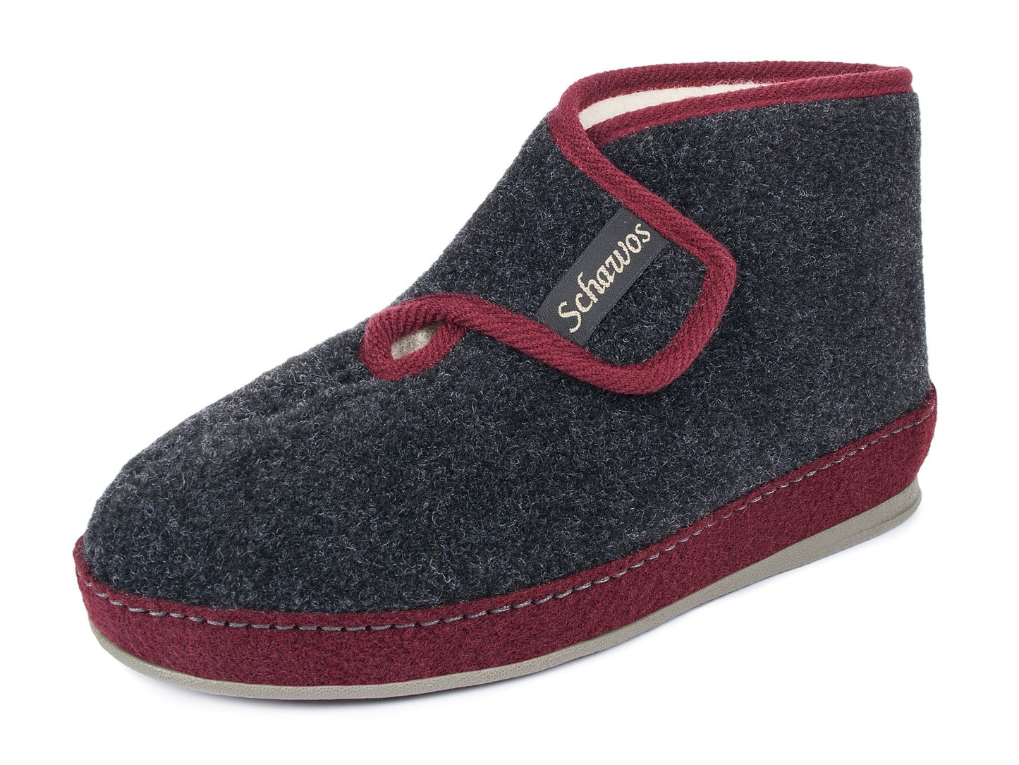 Schawos Damen Filz Hausschuh 2060, warm gefüttert - schawos - shop.de