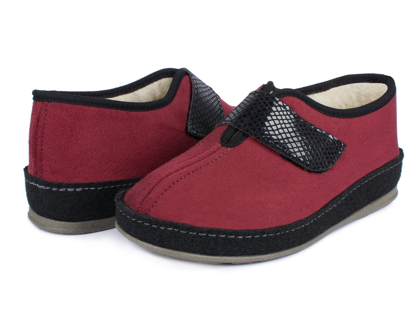 Schawos Damen Filz Hausschuh 2063, warm gefüttert - schawos - shop.de