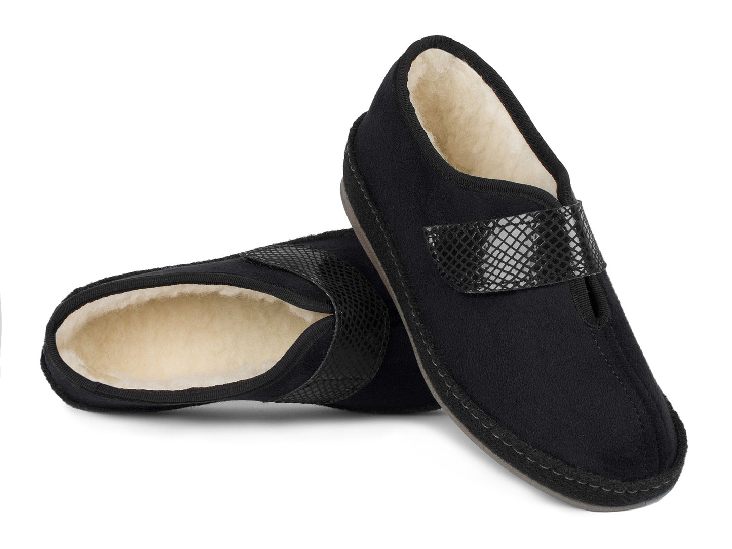 Schawos Damen Filz Hausschuh 2063, warm gefüttert - schawos - shop.de