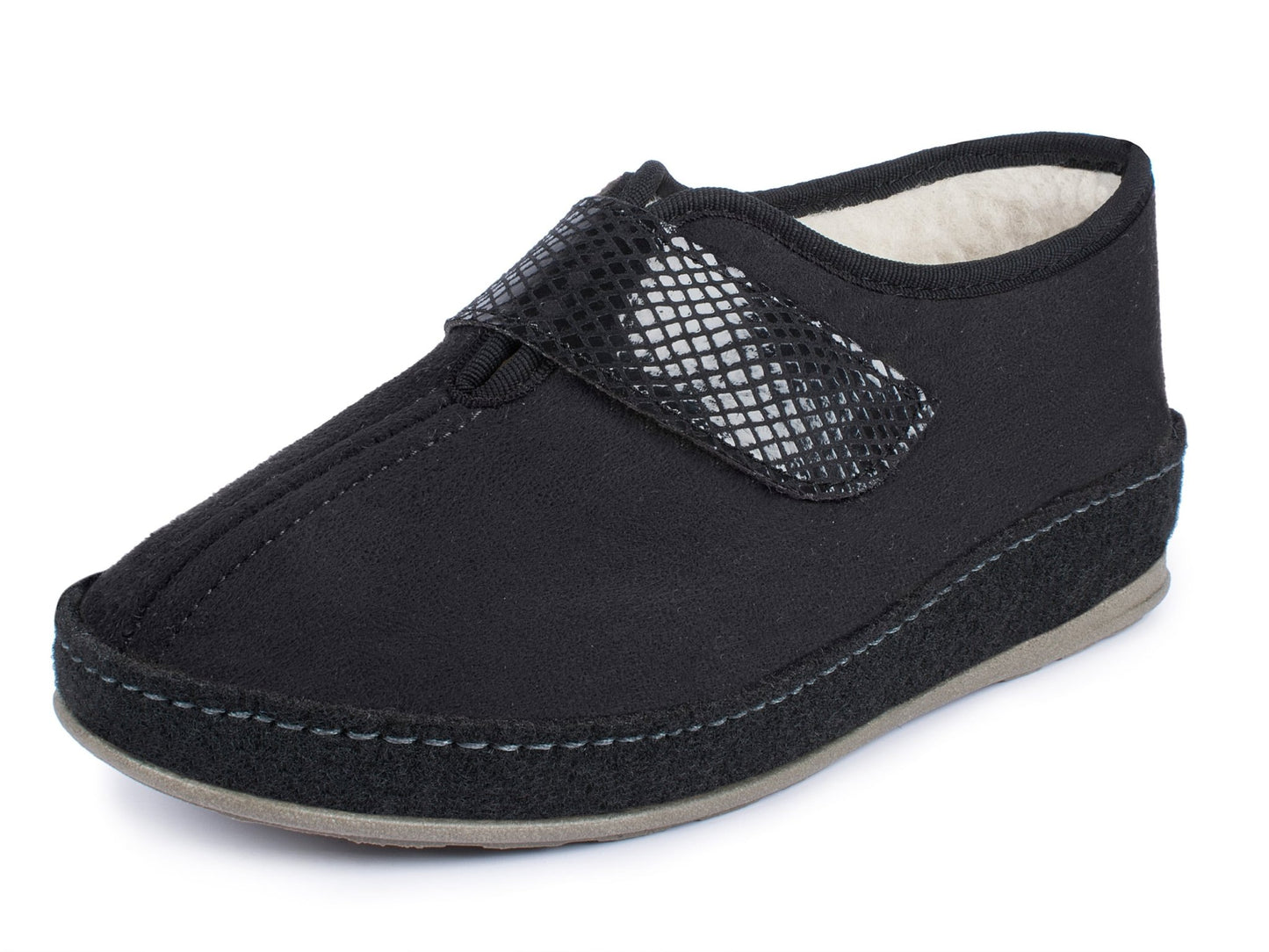 Schawos Damen Filz Hausschuh 2063, warm gefüttert - schawos - shop.de