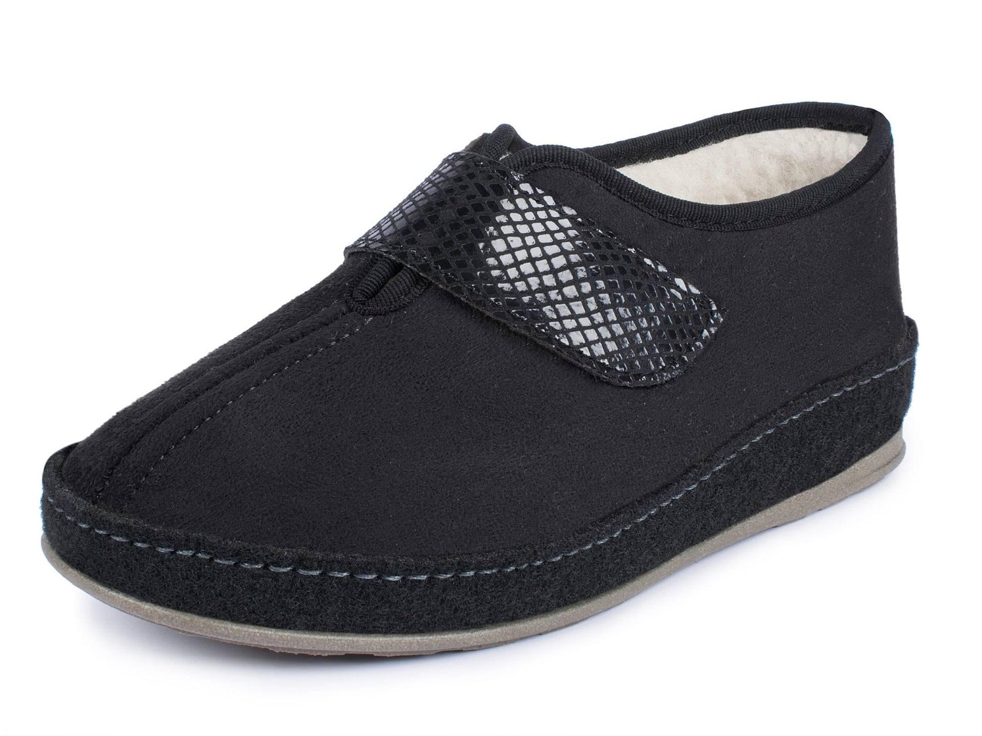 Schawos Damen Filz Hausschuh 2063, warm gefüttert - schawos - shop.de