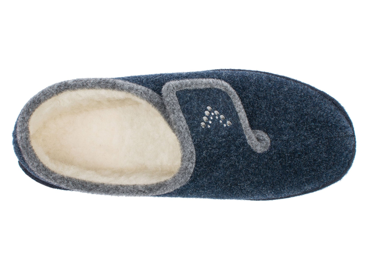 Schawos Damen Filz Hausschuh Johanna, warm gefüttert - schawos - shop.de