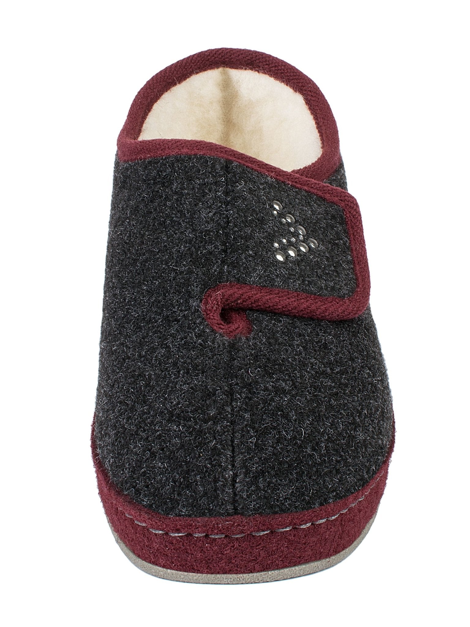 Schawos Damen Filz Hausschuh Johanna, warm gefüttert - schawos - shop.de