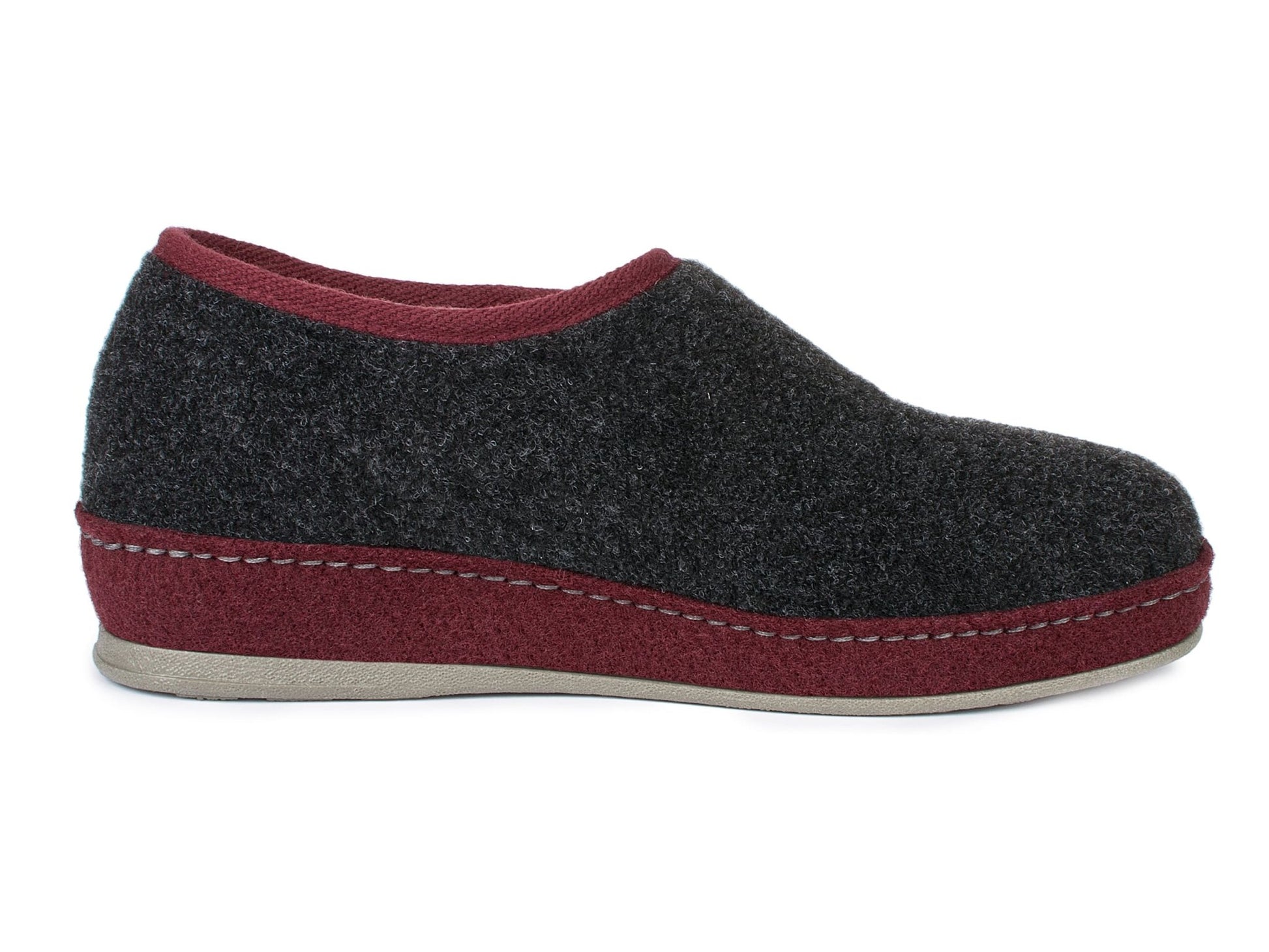 Schawos Damen Filz Hausschuh Johanna, warm gefüttert - schawos - shop.de