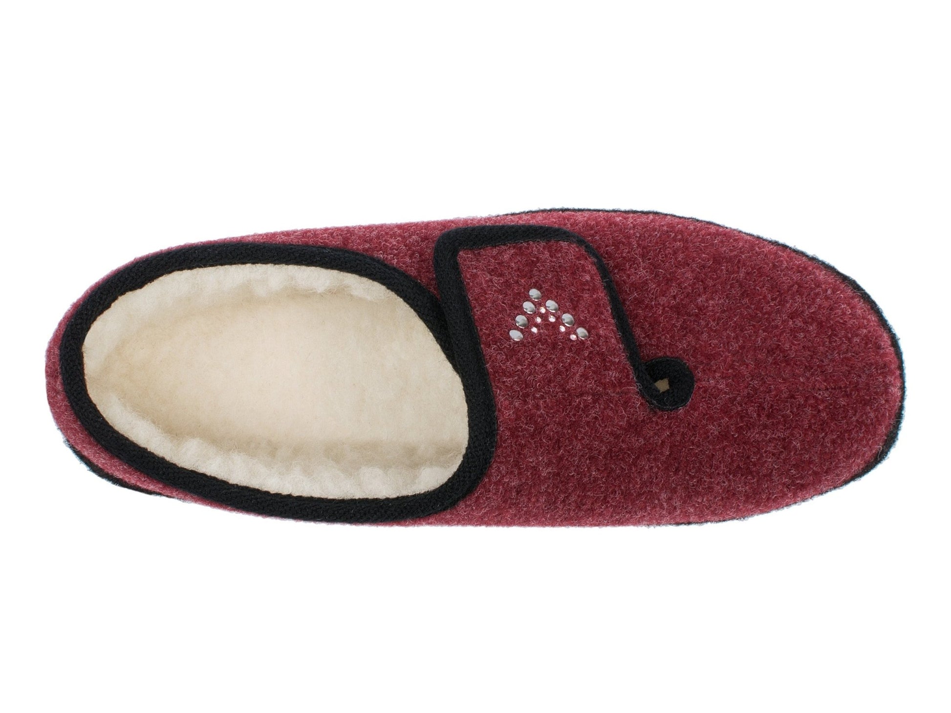 Schawos Damen Filz Hausschuh Johanna, warm gefüttert - schawos - shop.de