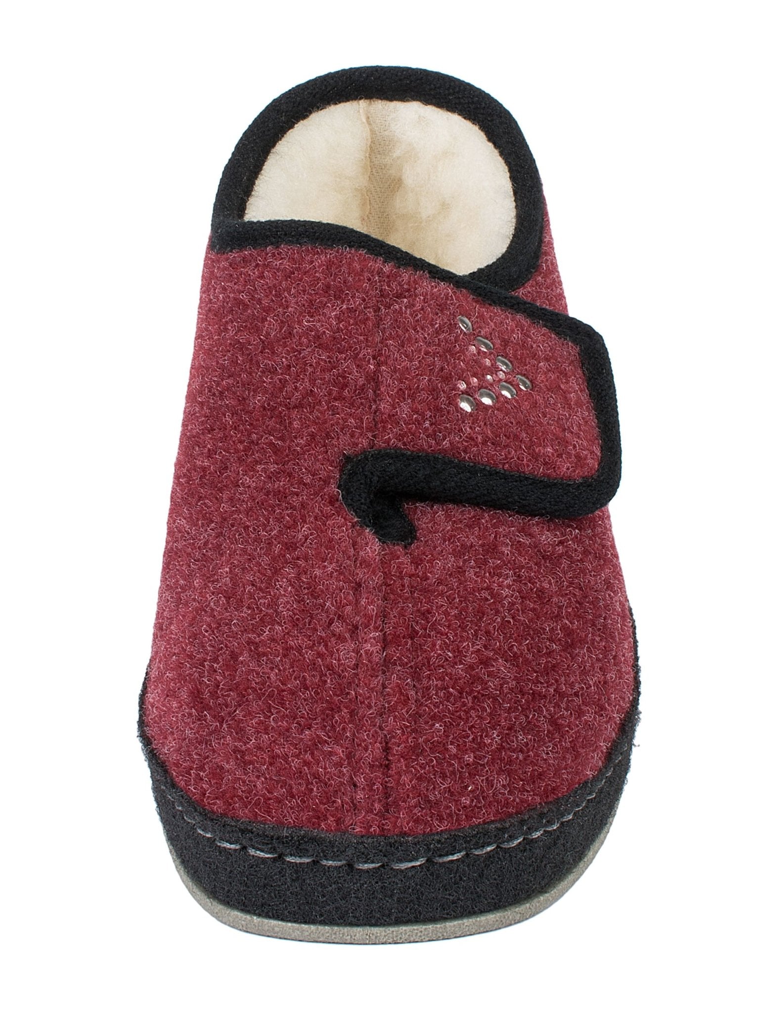 Schawos Damen Filz Hausschuh Johanna, warm gefüttert - schawos - shop.de