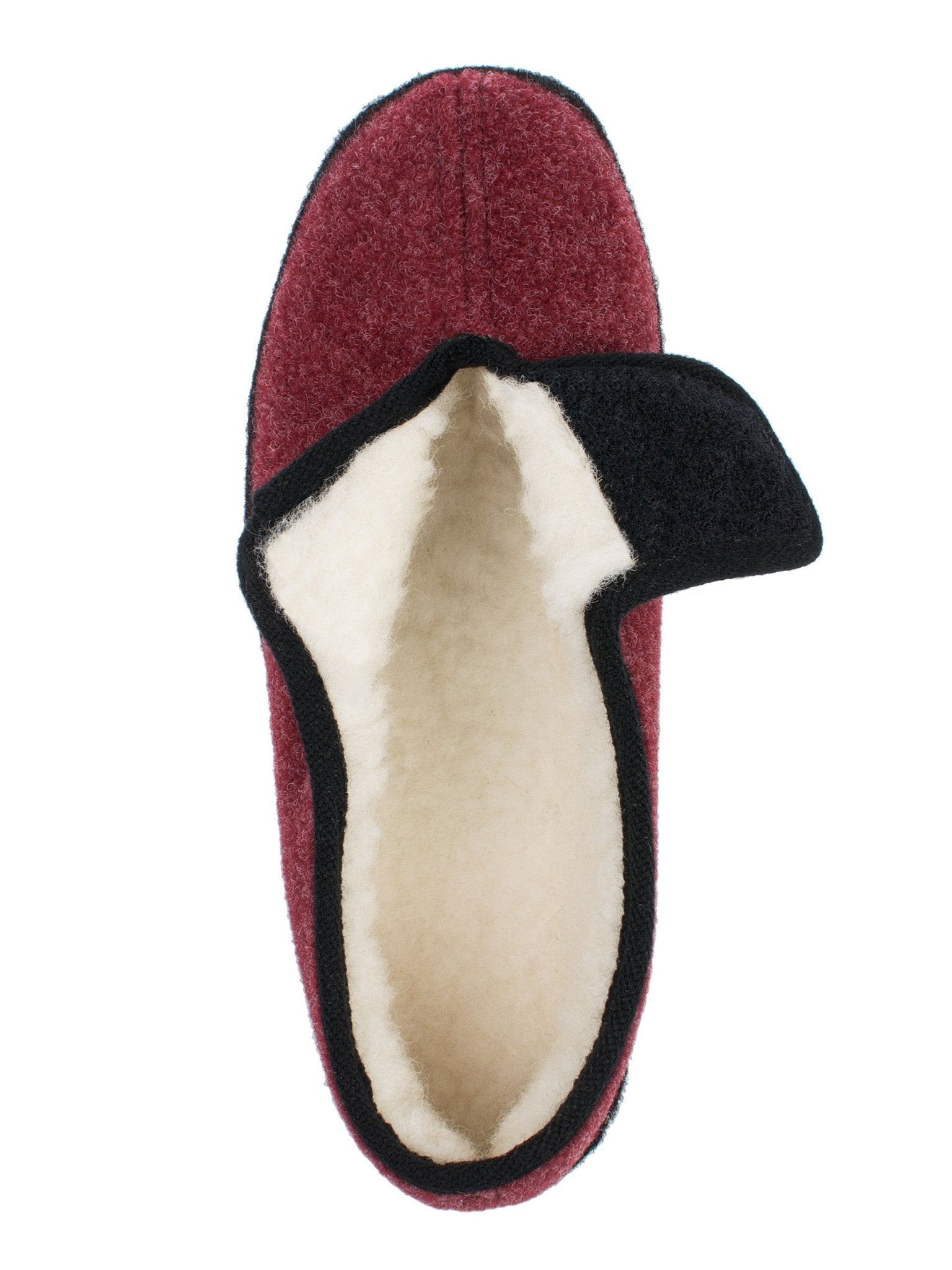 Schawos Damen Filz Hausschuh Johanna, warm gefüttert - schawos - shop.de