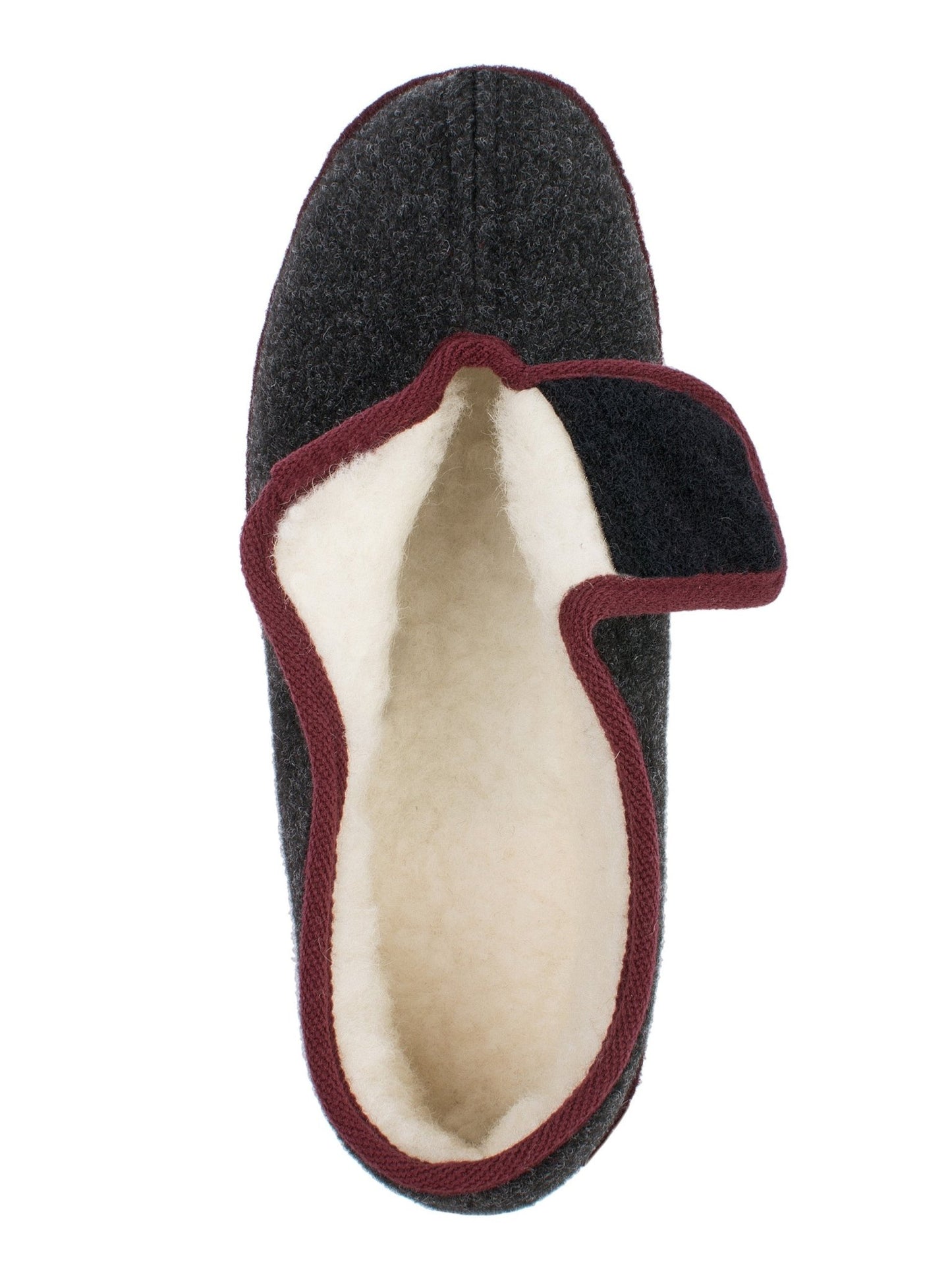 Schawos Damen Filz Hausschuh Johanna, warm gefüttert - schawos - shop.de