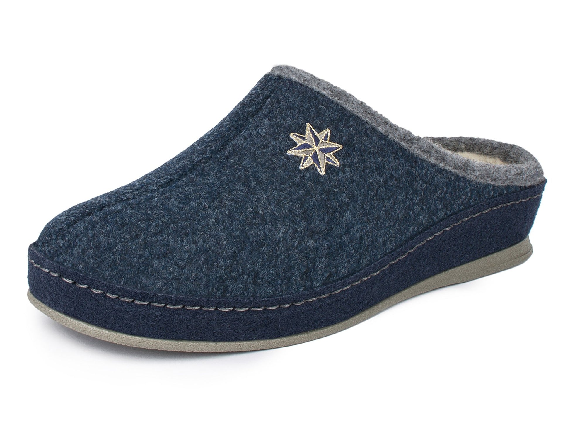 Schawos Damen Filz Hausschuh Lisa, warm gefüttert - schawos - shop.de