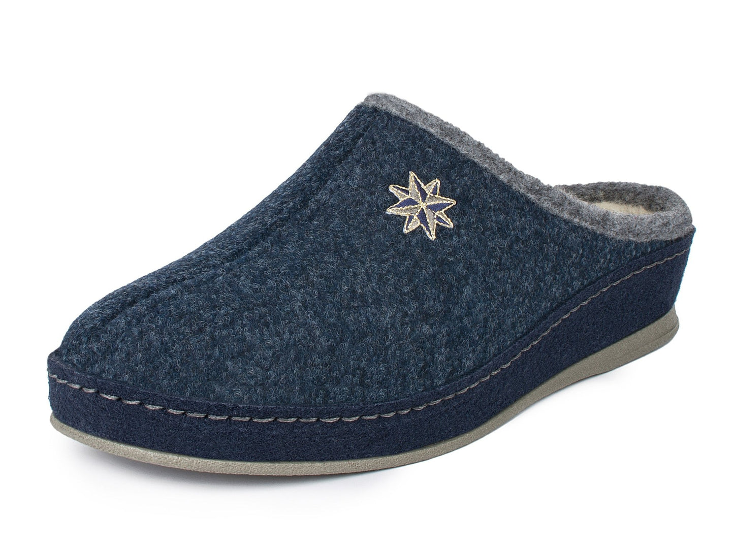 Schawos Damen Filz Hausschuh Lisa, warm gefüttert - schawos - shop.de