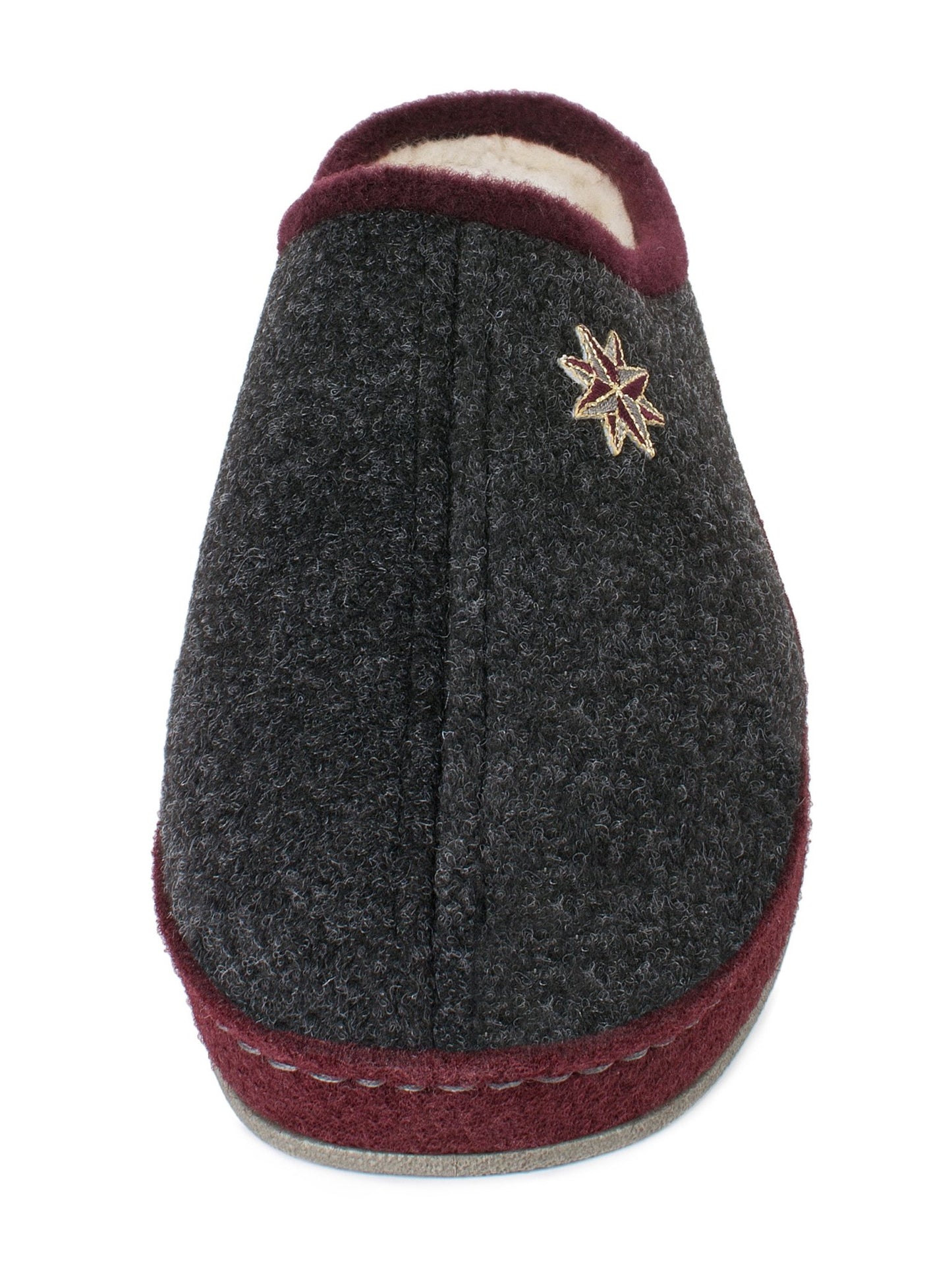 Schawos Damen Filz Hausschuh Lisa, warm gefüttert - schawos - shop.de