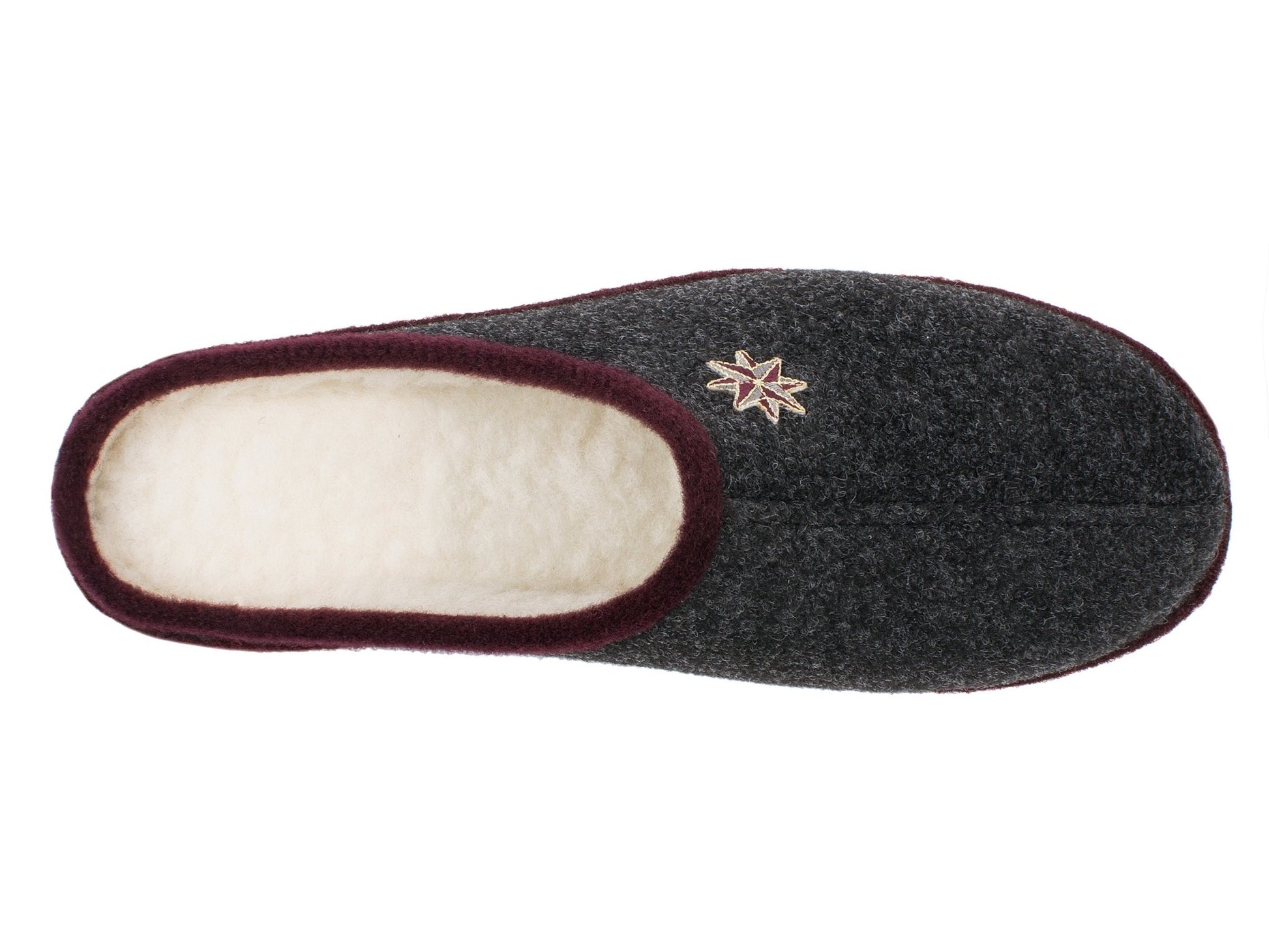 Schawos Damen Filz Hausschuh Lisa, warm gefüttert - schawos - shop.de