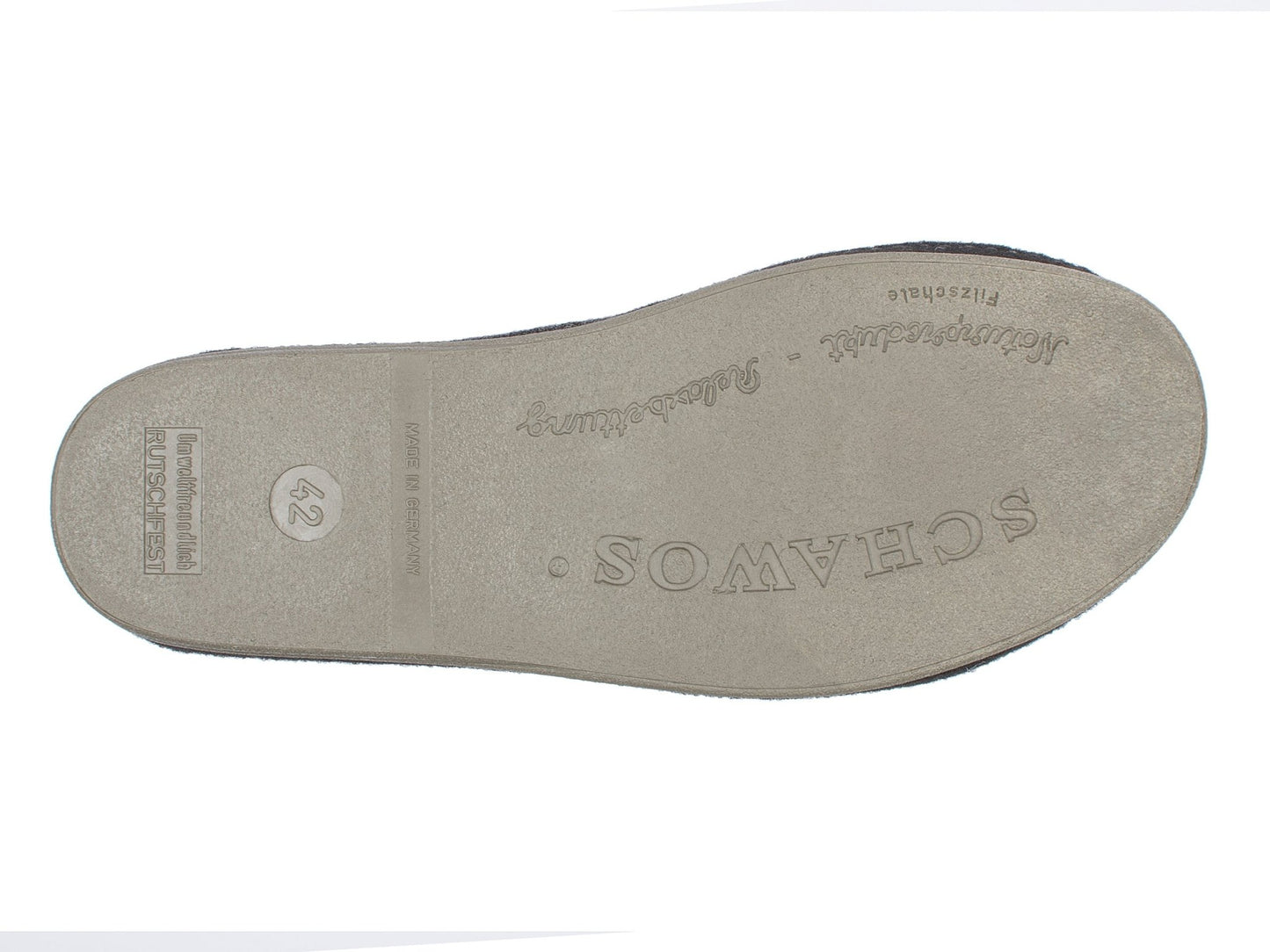 Schawos Herren Filz Hausschuh 6030, ungefüttert - schawos - shop.de