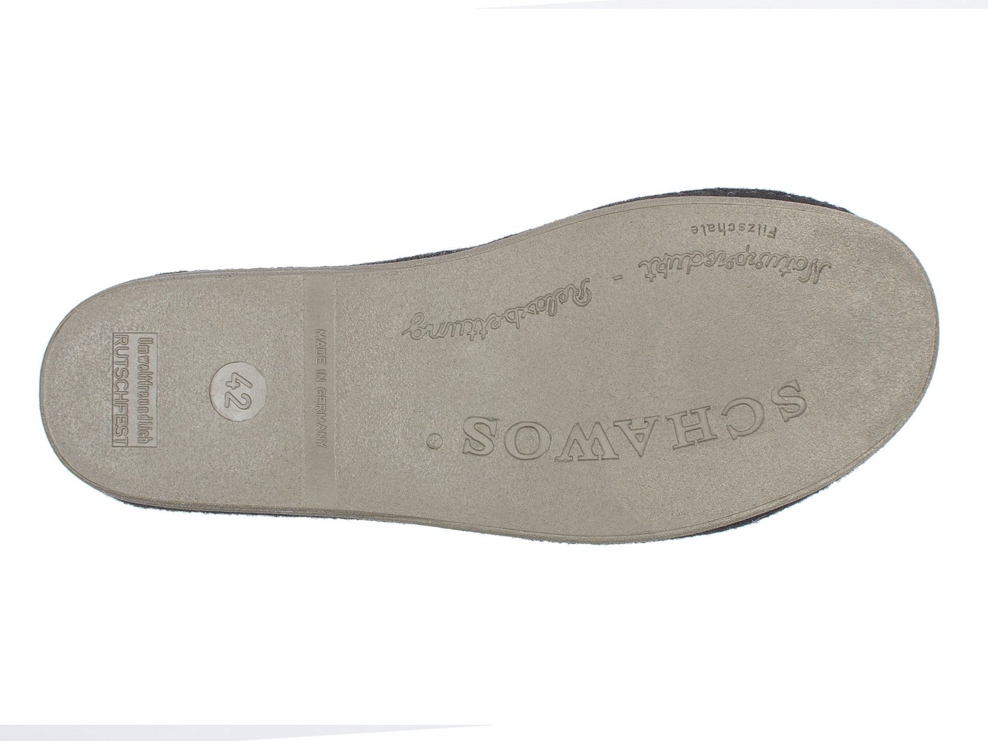 Schawos Herren Filz Hausschuh 6030, ungefüttert - schawos - shop.de