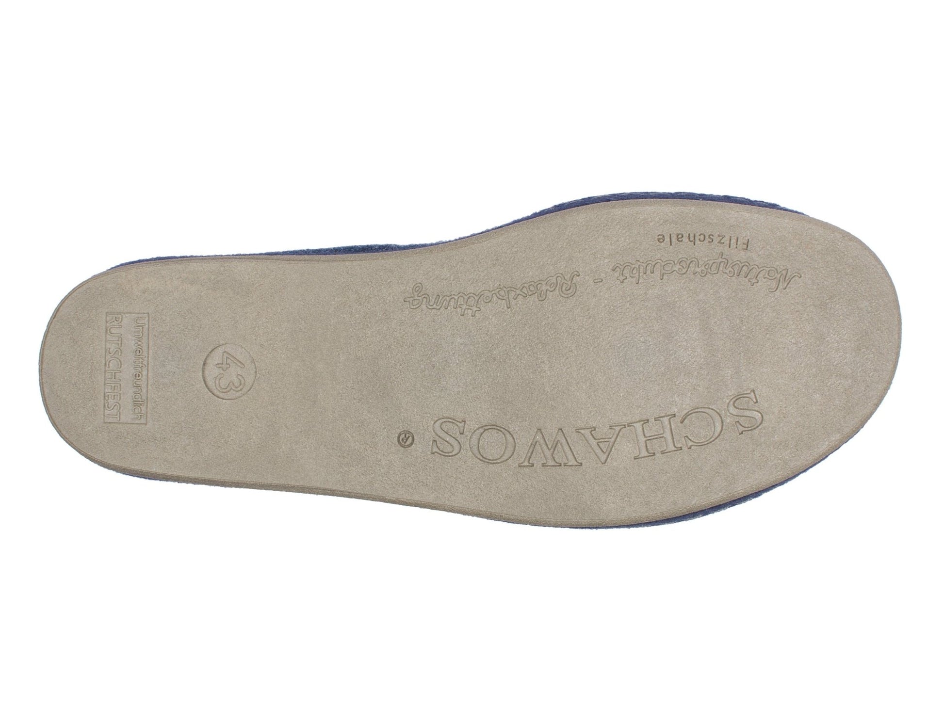 Schawos Herren Filz Hausschuh 6030, warm gefüttert - schawos - shop.de