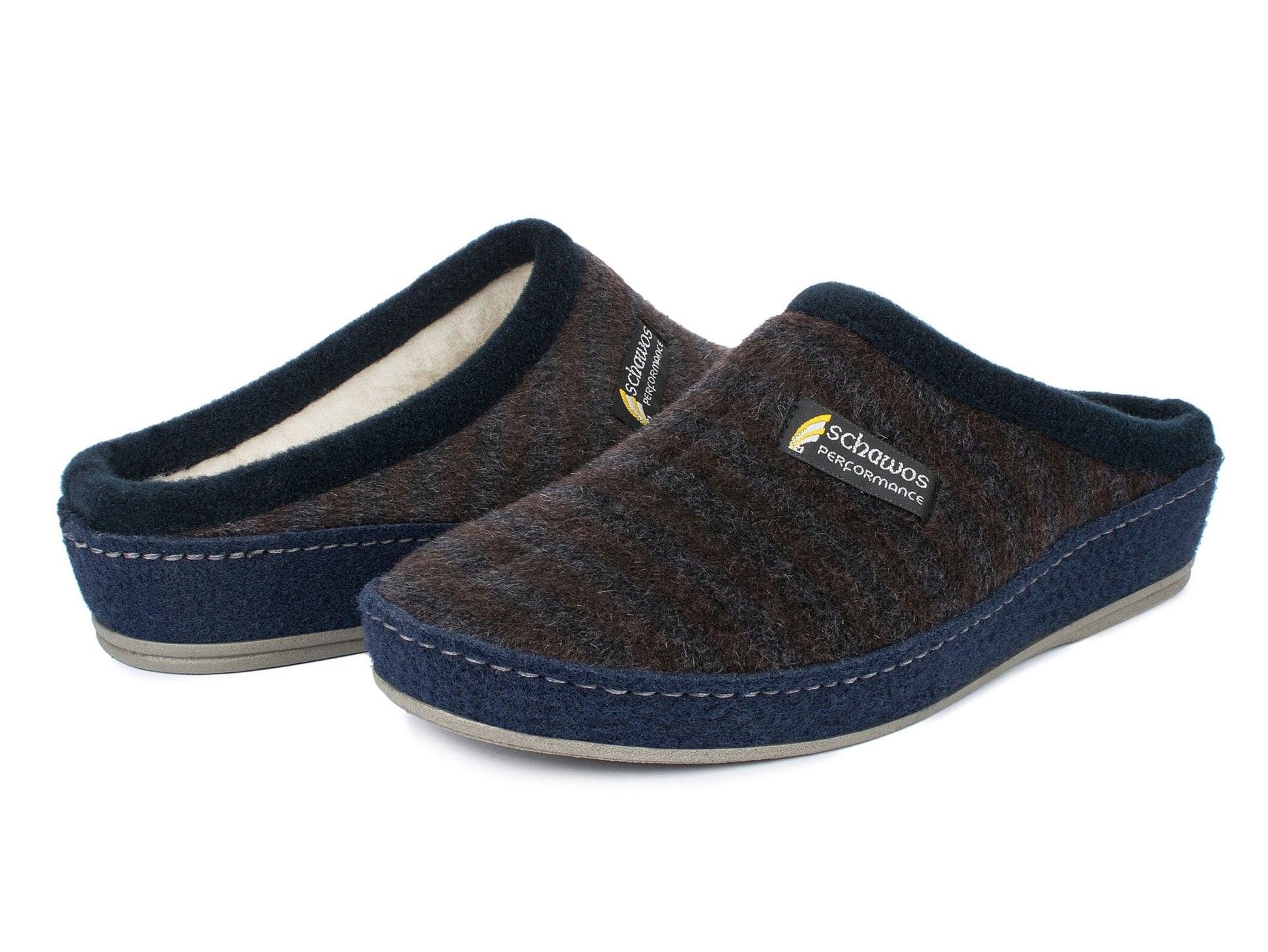 Schawos Herren Filz Hausschuh 6030, warm gefüttert - schawos - shop.de