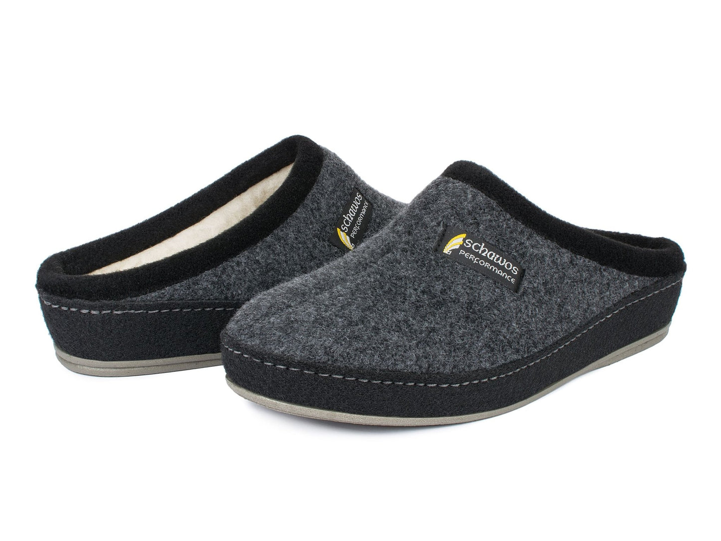 Schawos Herren Filz Hausschuh 6030, warm gefüttert - schawos - shop.de