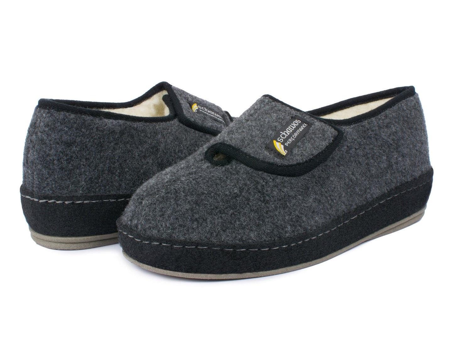 Schawos Herren Filz Hausschuh 6064, warm gefüttert - schawos - shop.de