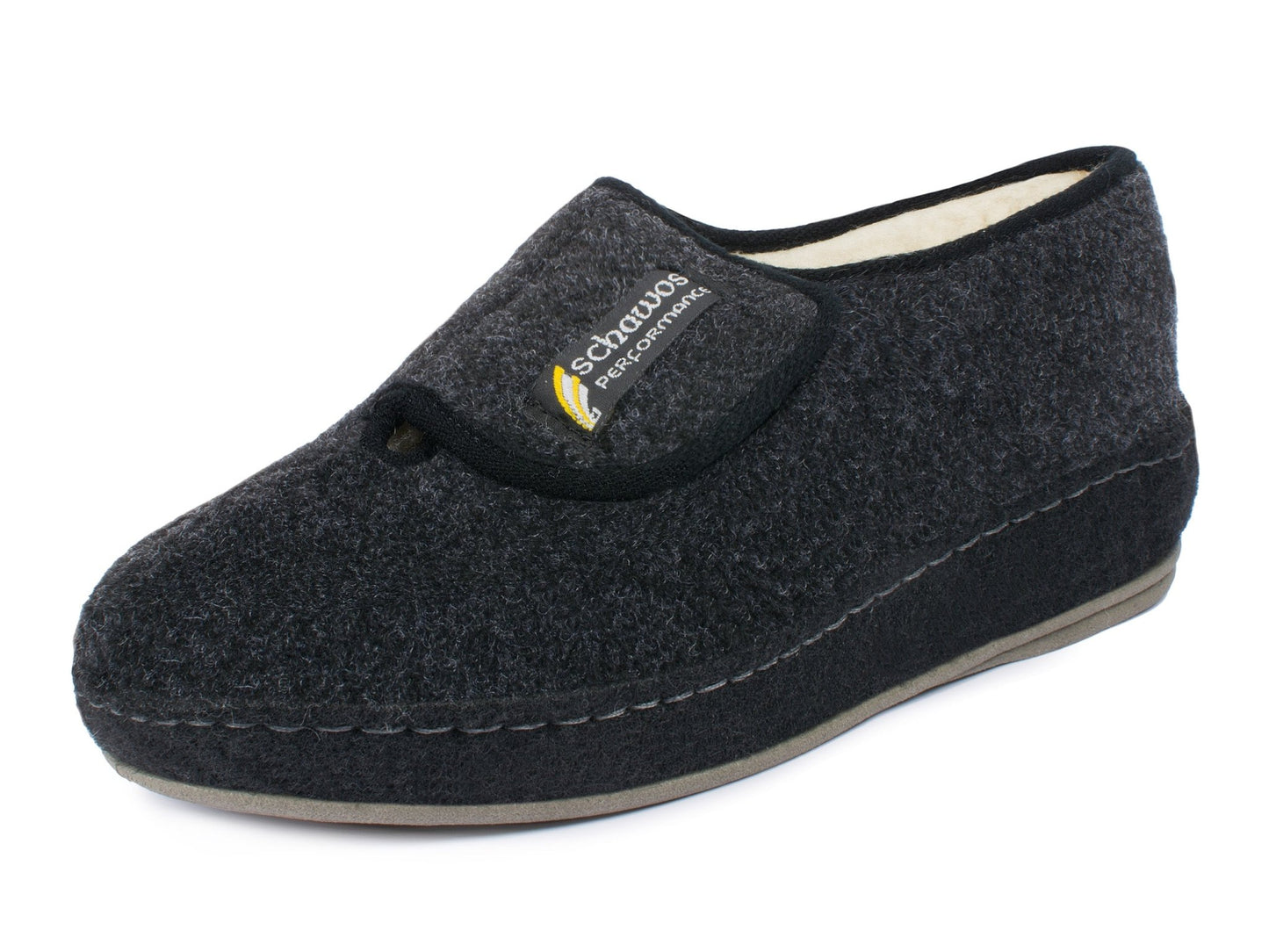 Schawos Herren Filz Hausschuh 6064, warm gefüttert - schawos - shop.de