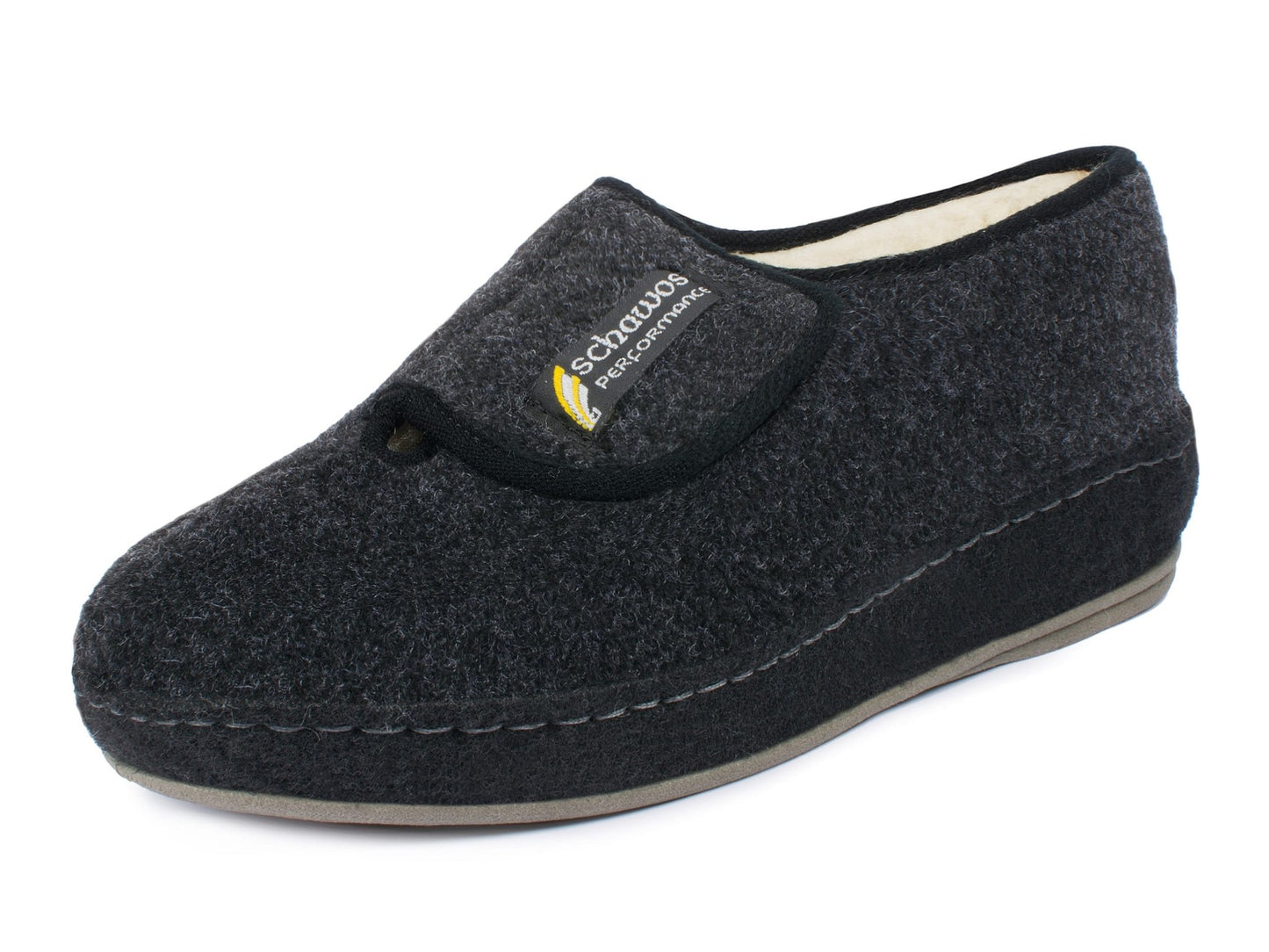 Schawos Herren Filz Hausschuh 6064, warm gefüttert - schawos - shop.de