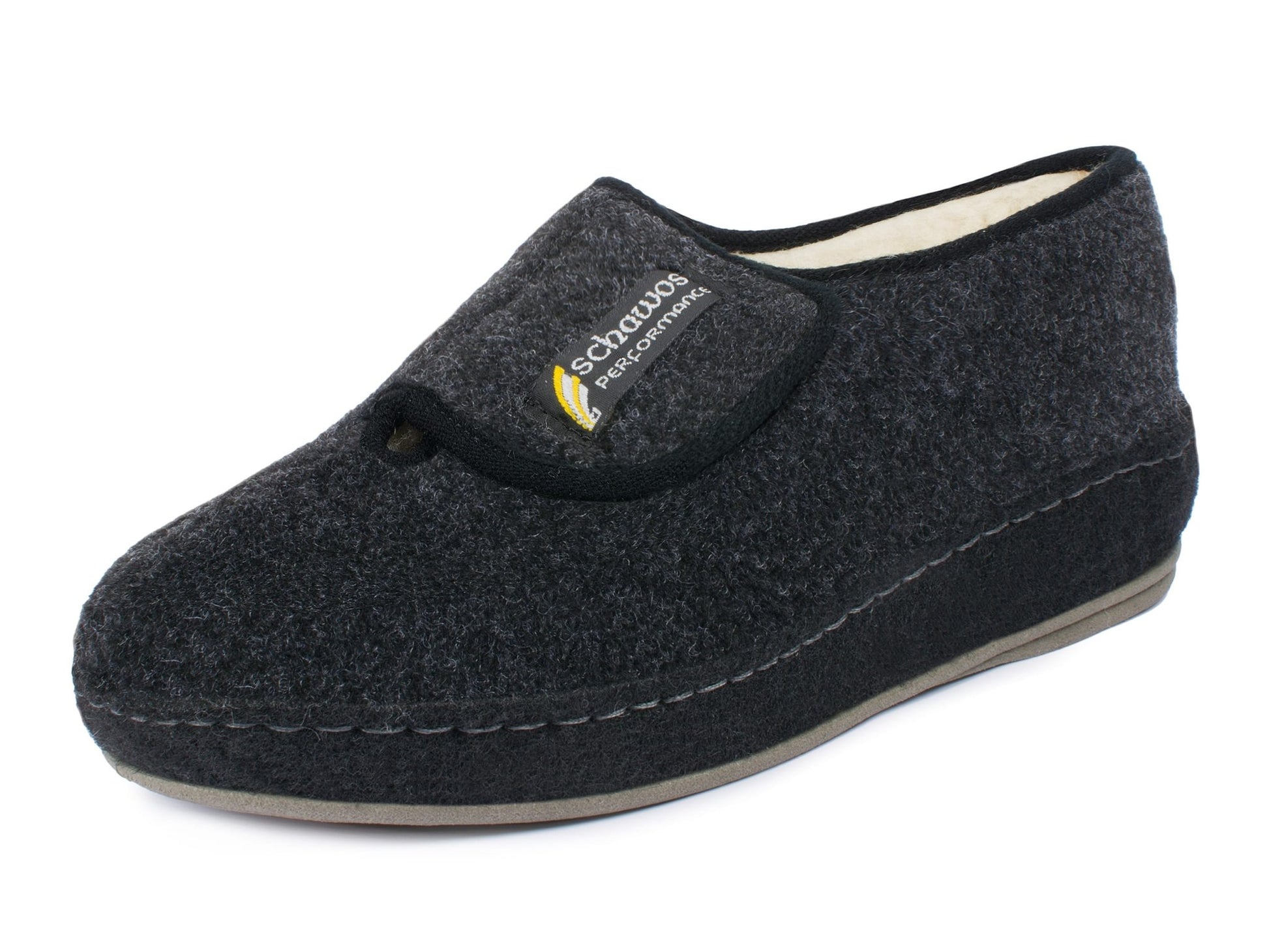 Schawos Herren Filz Hausschuh 6064, warm gefüttert - schawos - shop.de