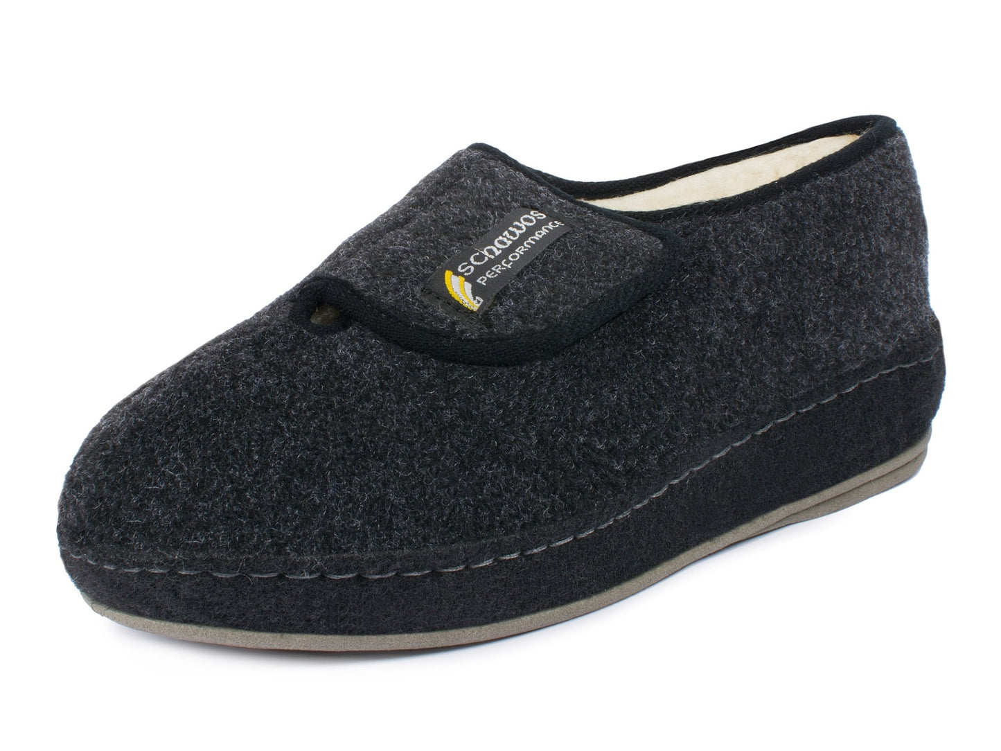 Schawos Herren Filz Hausschuh 6064, warm gefüttert - schawos - shop.de