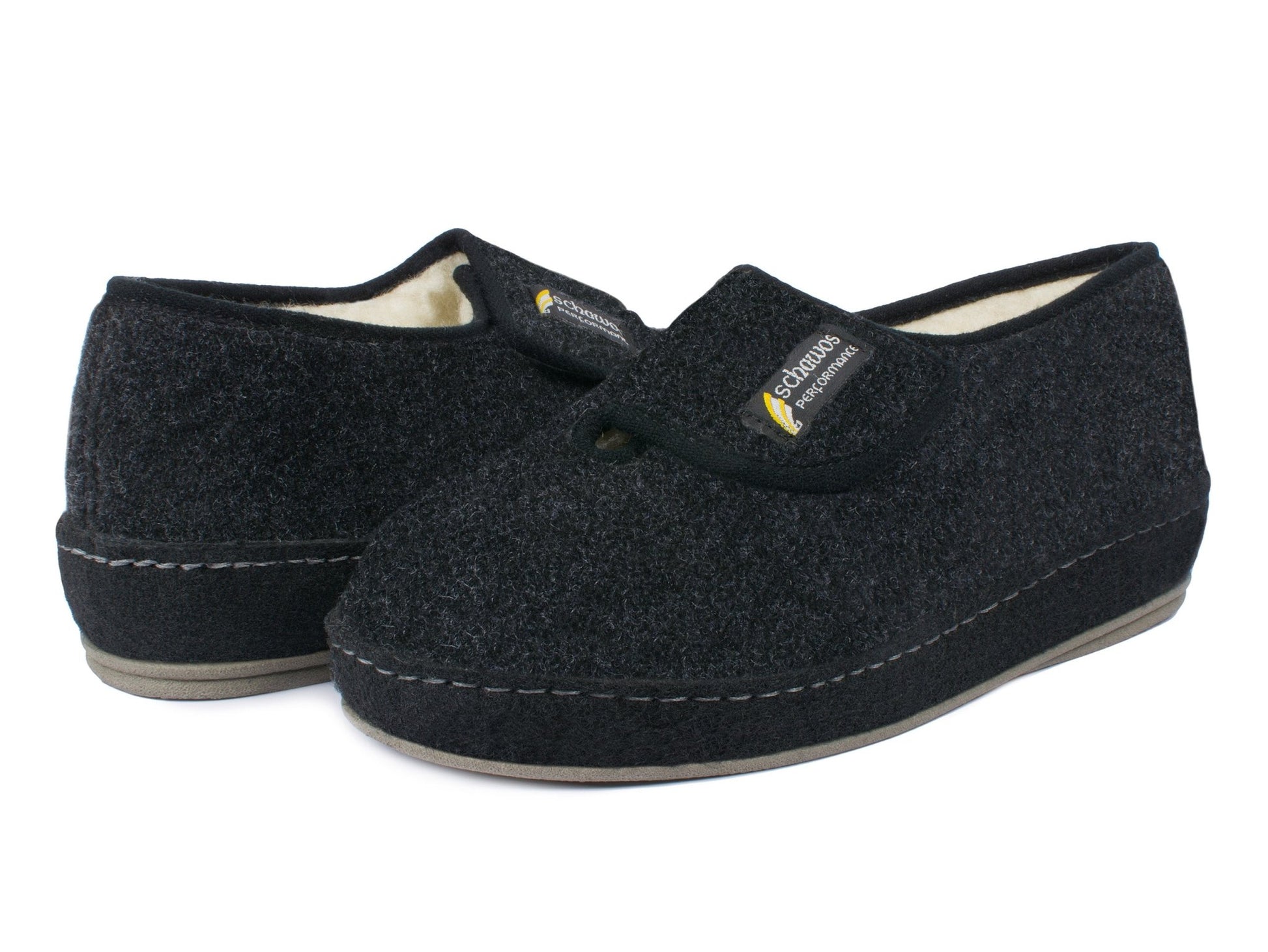 Schawos Herren Filz Hausschuh 6064, warm gefüttert - schawos - shop.de