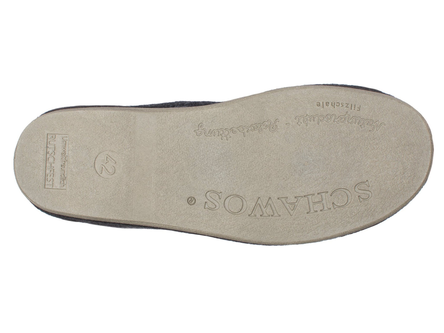 Schawos Herren Filz Hausschuh 6064, warm gefüttert - schawos - shop.de