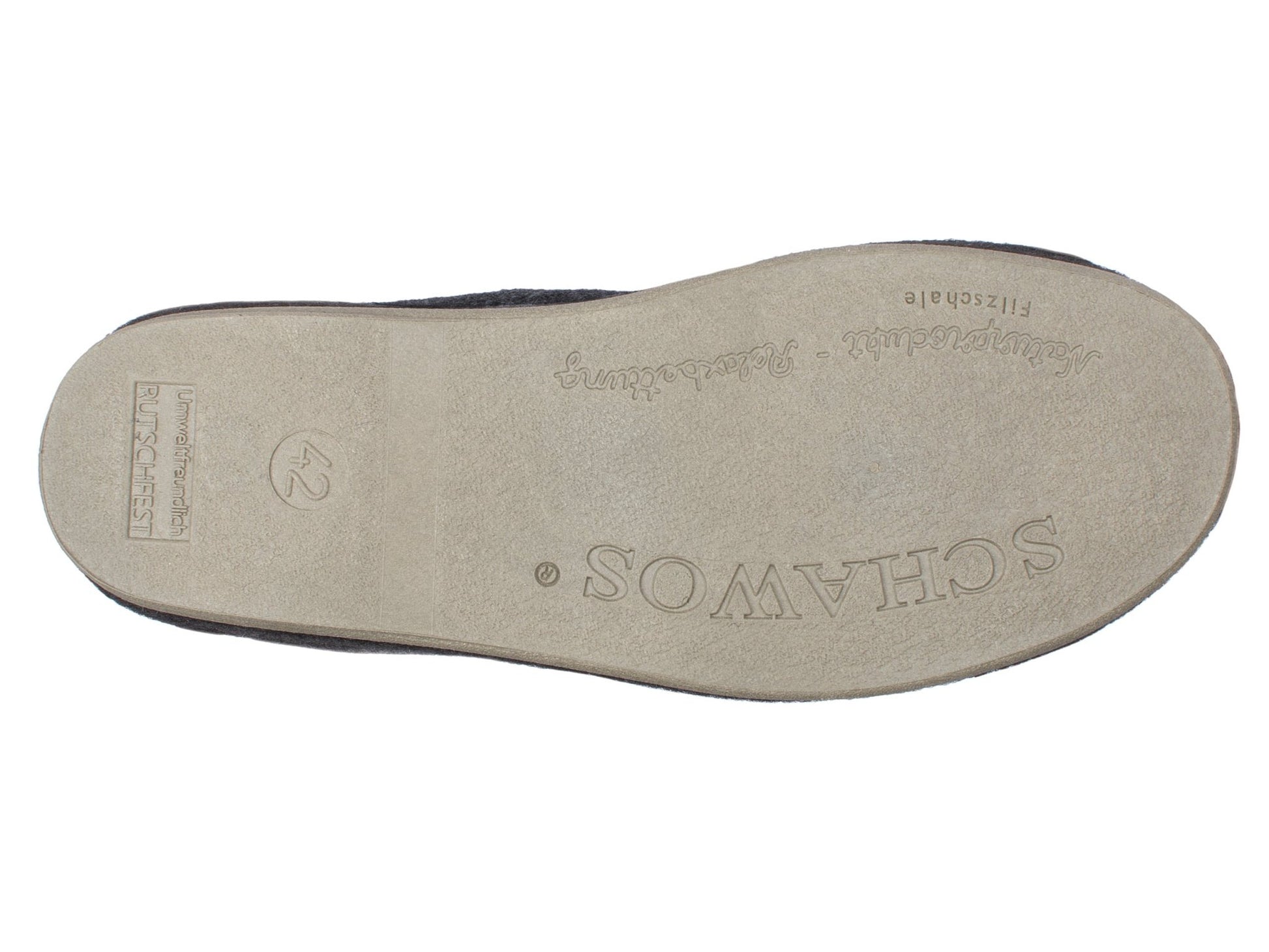 Schawos Herren Filz Hausschuh 6064, warm gefüttert - schawos - shop.de