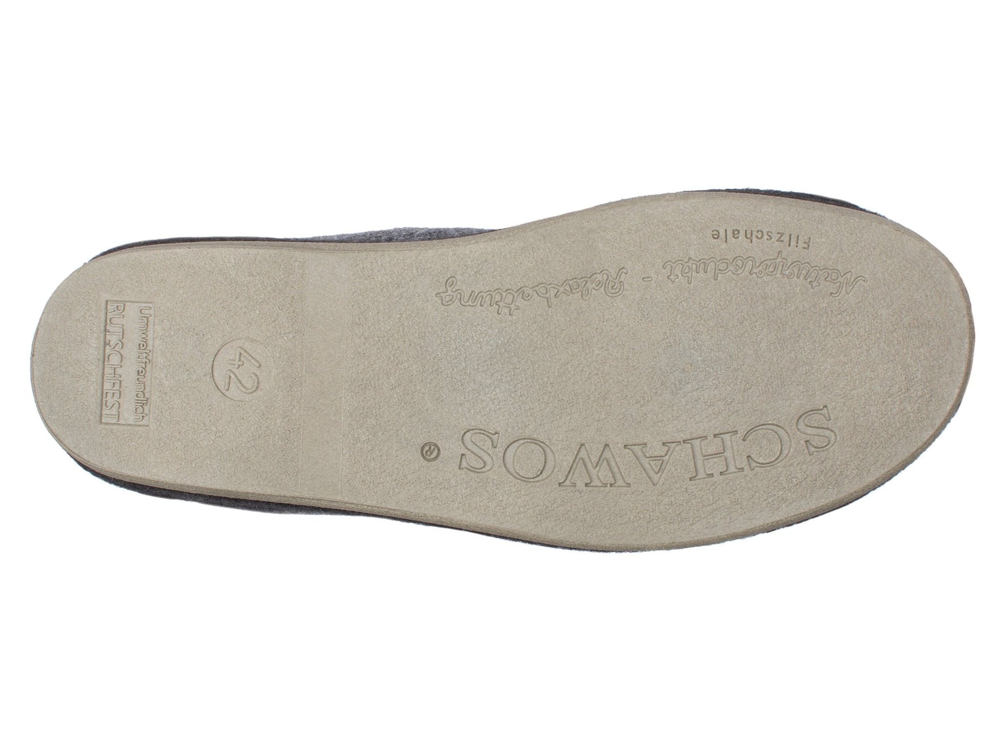 Schawos Herren Filz Hausschuh 6064, warm gefüttert - schawos - shop.de