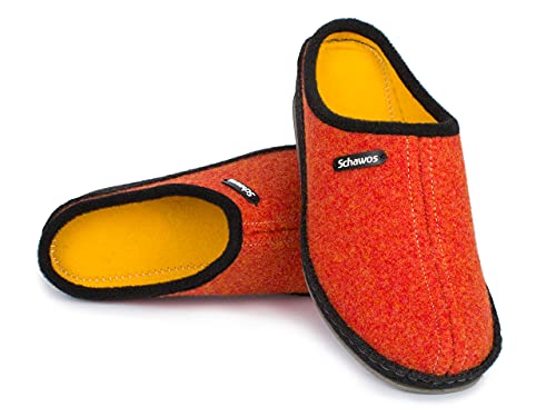 Schawos Damen Filz Hausschuh 2 - farbig, ungefüttert - schawos - shop.de